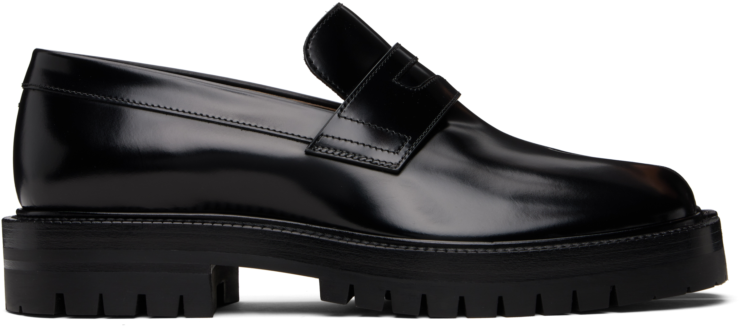 Maison Margiela Tabi County Leather Loafers With 3.5cm Heel