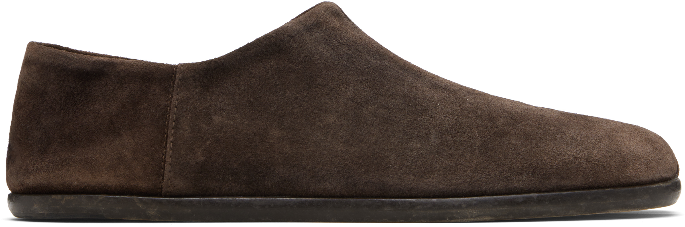 Maison Margiela Brown Tabi Babouche Loafers