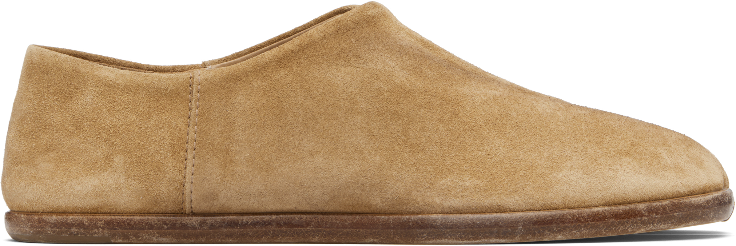 Brown Tabi Babouche Loafers