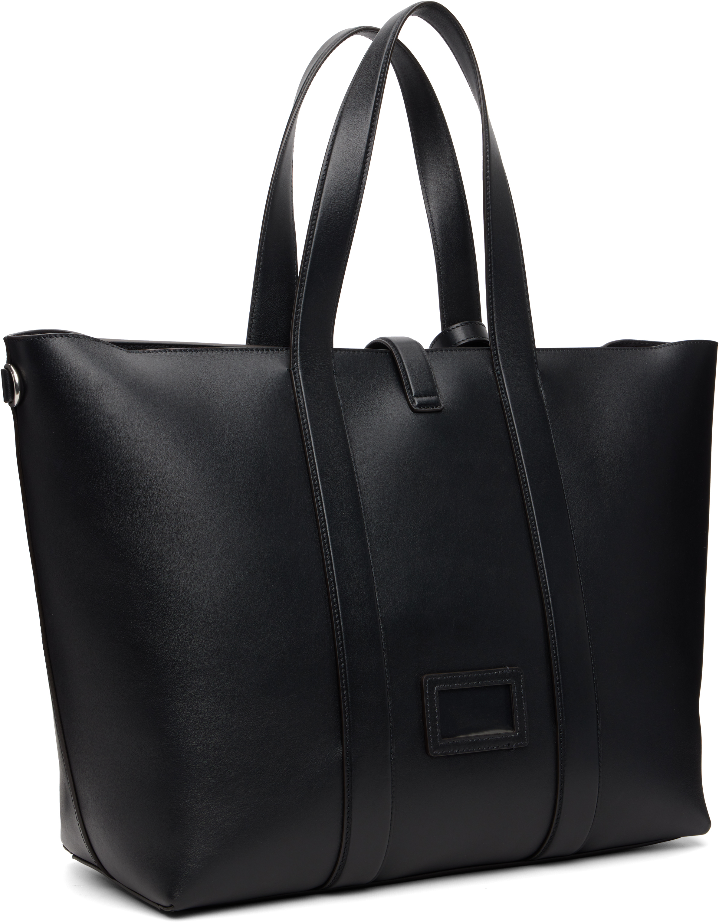 Moncler Genius Moncler X Ee72 Black Ee Leather Tote In Black