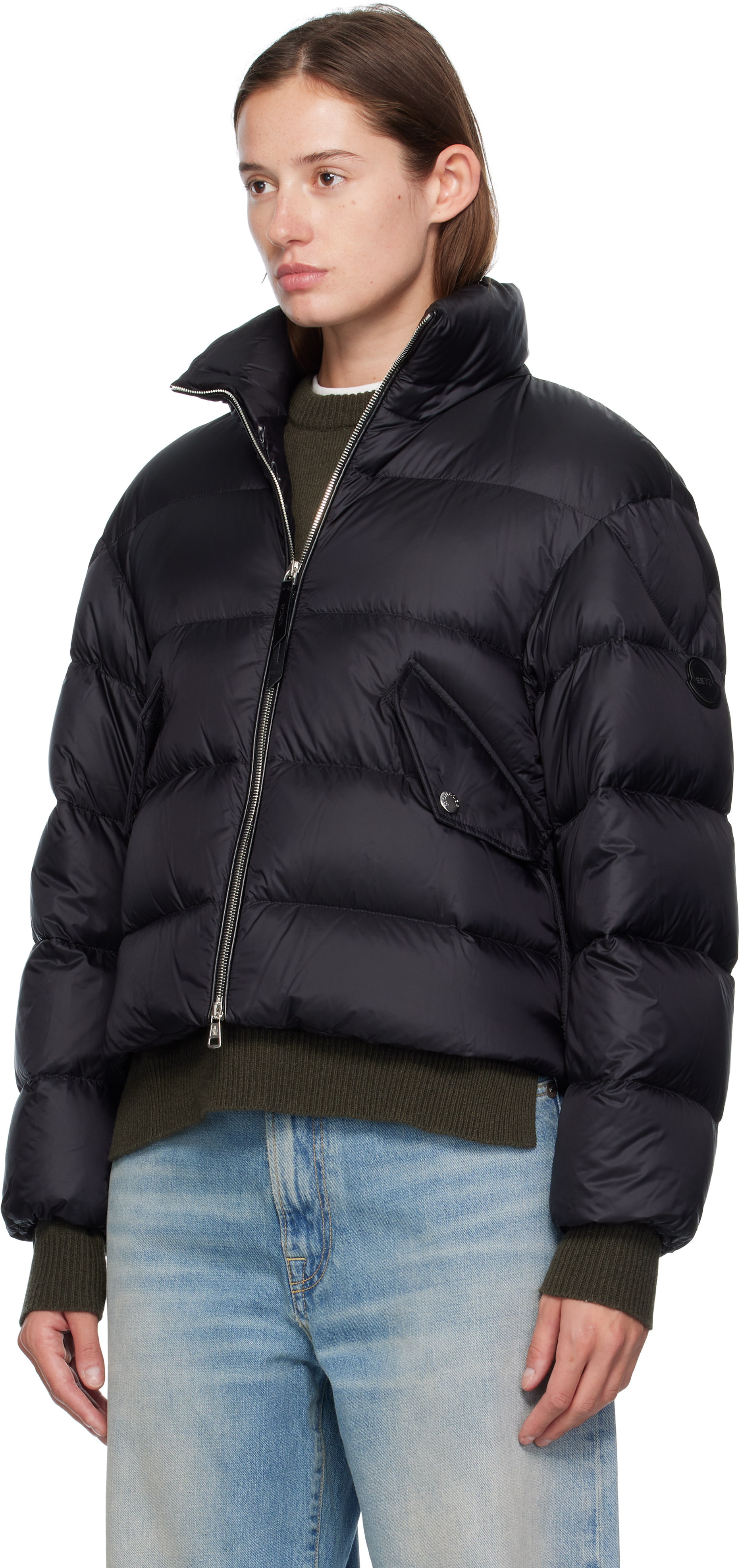 Moncler Genius Moncler X Ee72 Black Blas Down Jacket In Black