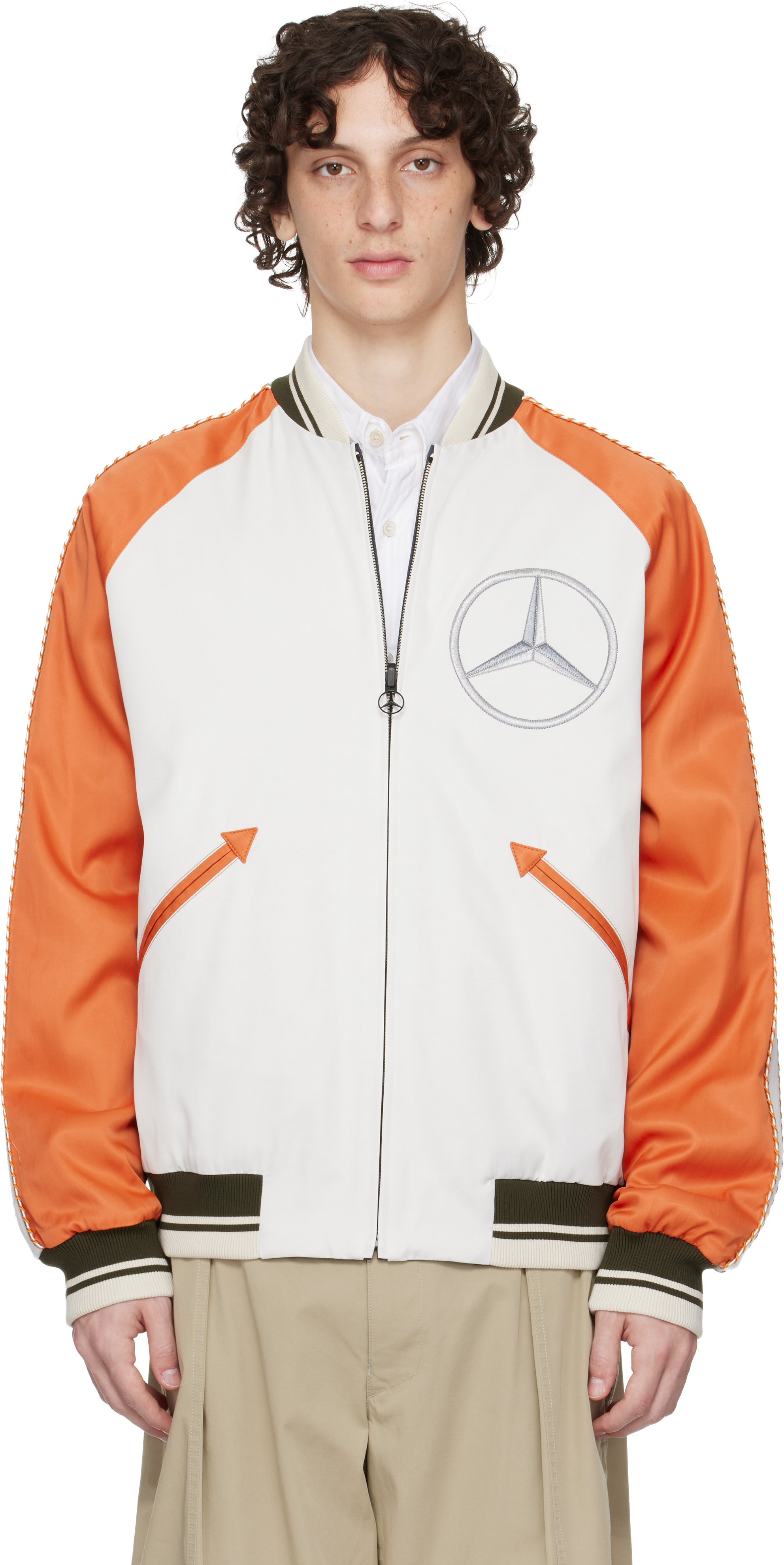Mercedes-Benz by NIGO White & Navy Satet Reversible Jacket