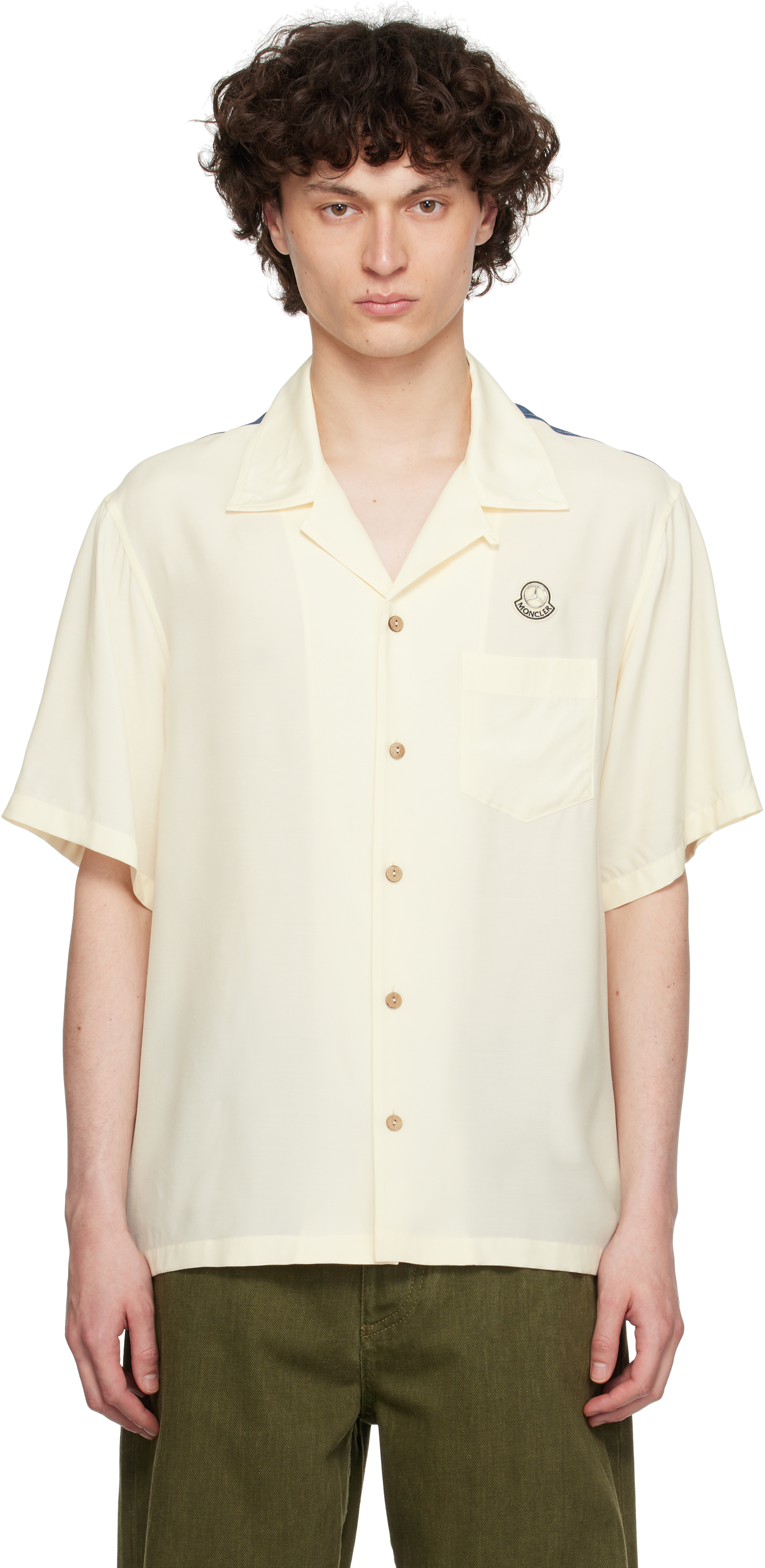 mercedes benz dress shirt Formula 1 (F1) Racing Team Mercedes-Benz Short Sleeve Button Shirt - Size  (L)
