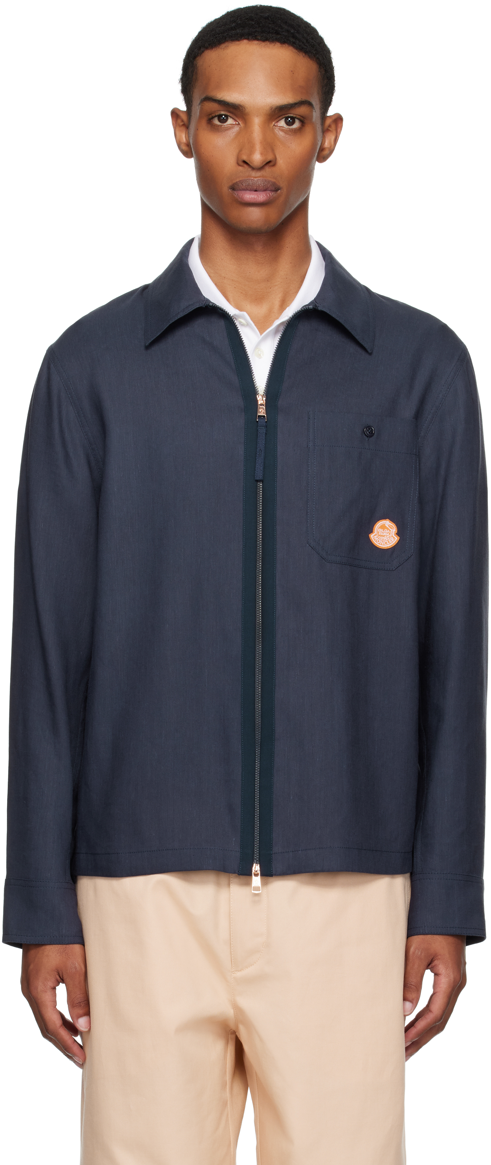 Moncler x Gilga Farm Navy Zip Shirt