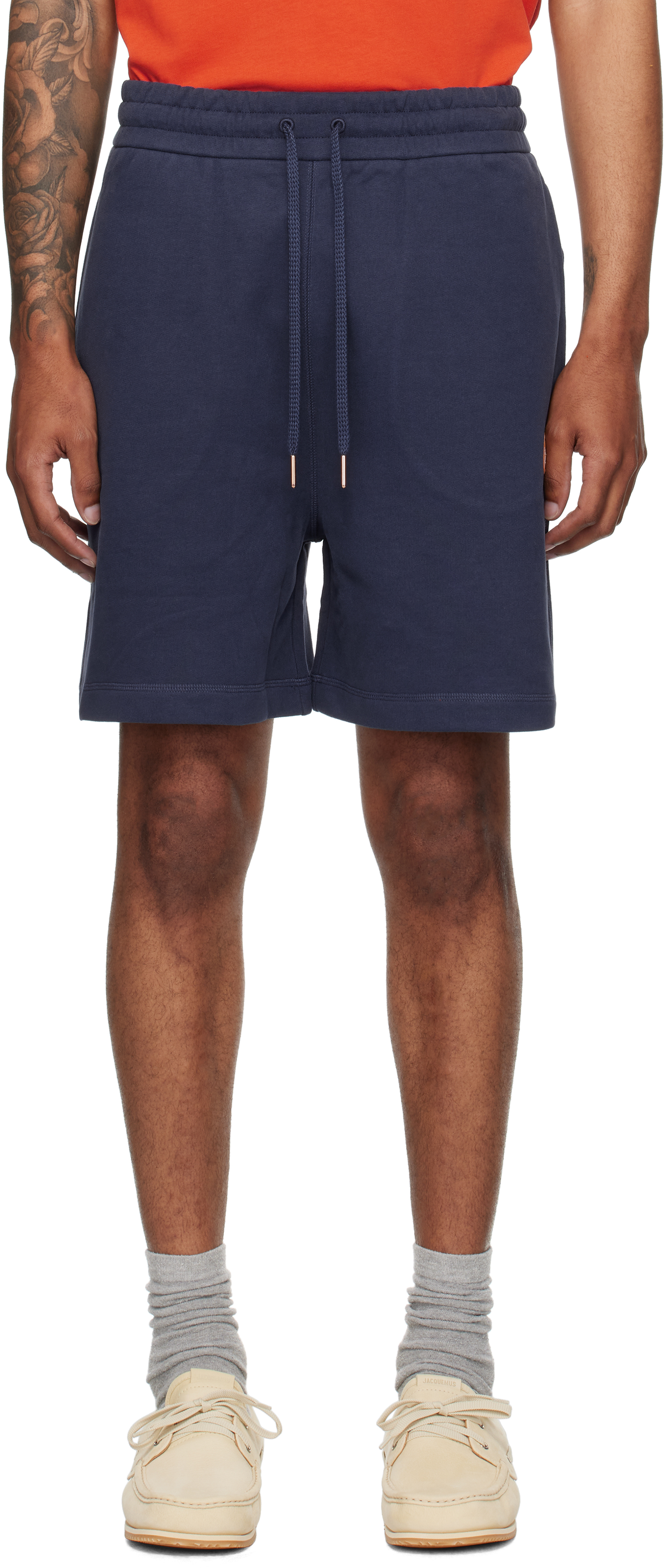 Moncler x Gilga Farm Navy Drawstring Shorts