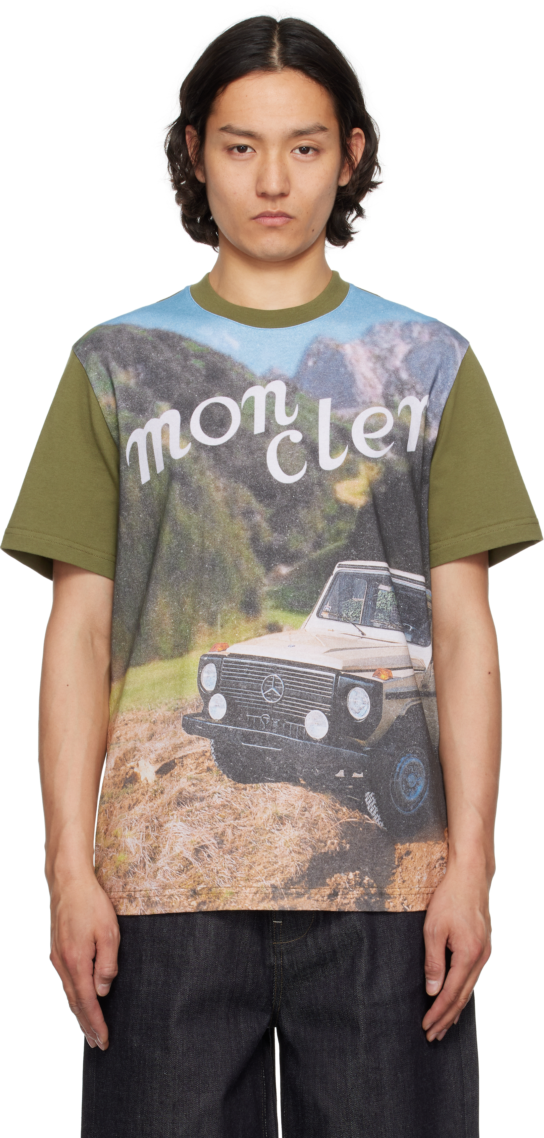 Moncler Genius: Mercedes-Benz by NIGO Khaki Short Sleeve T