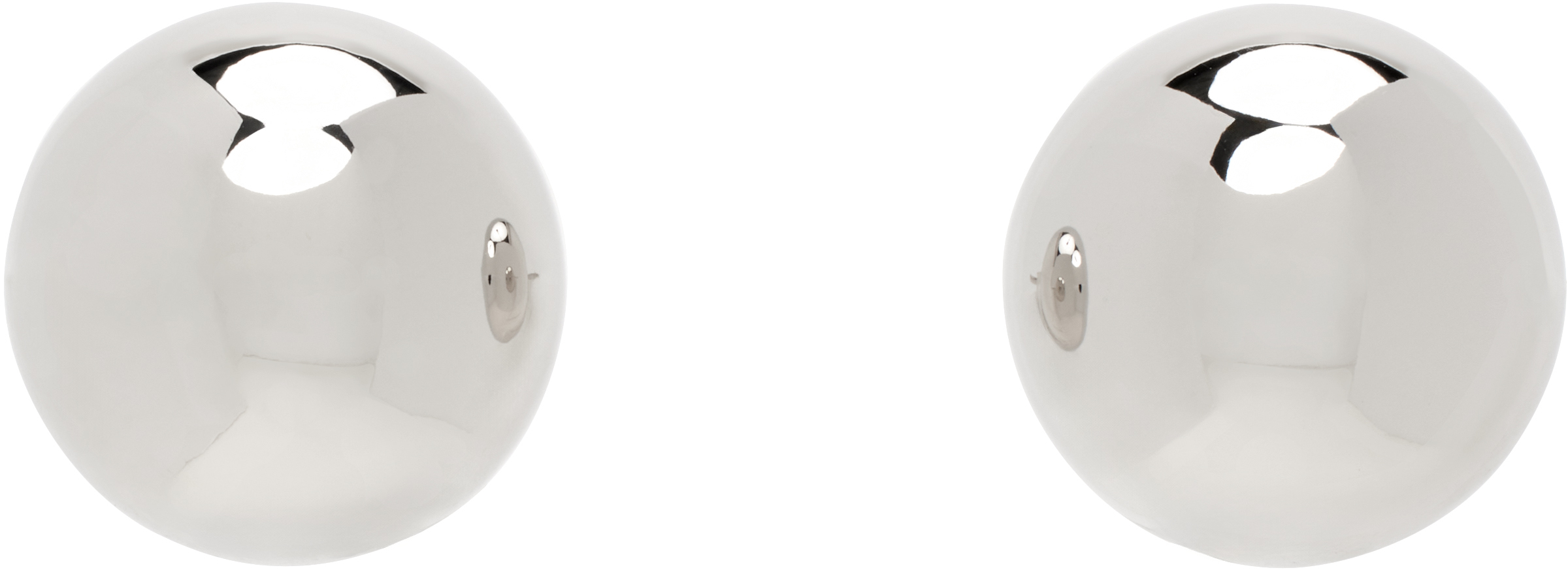Silver Ball Earrings