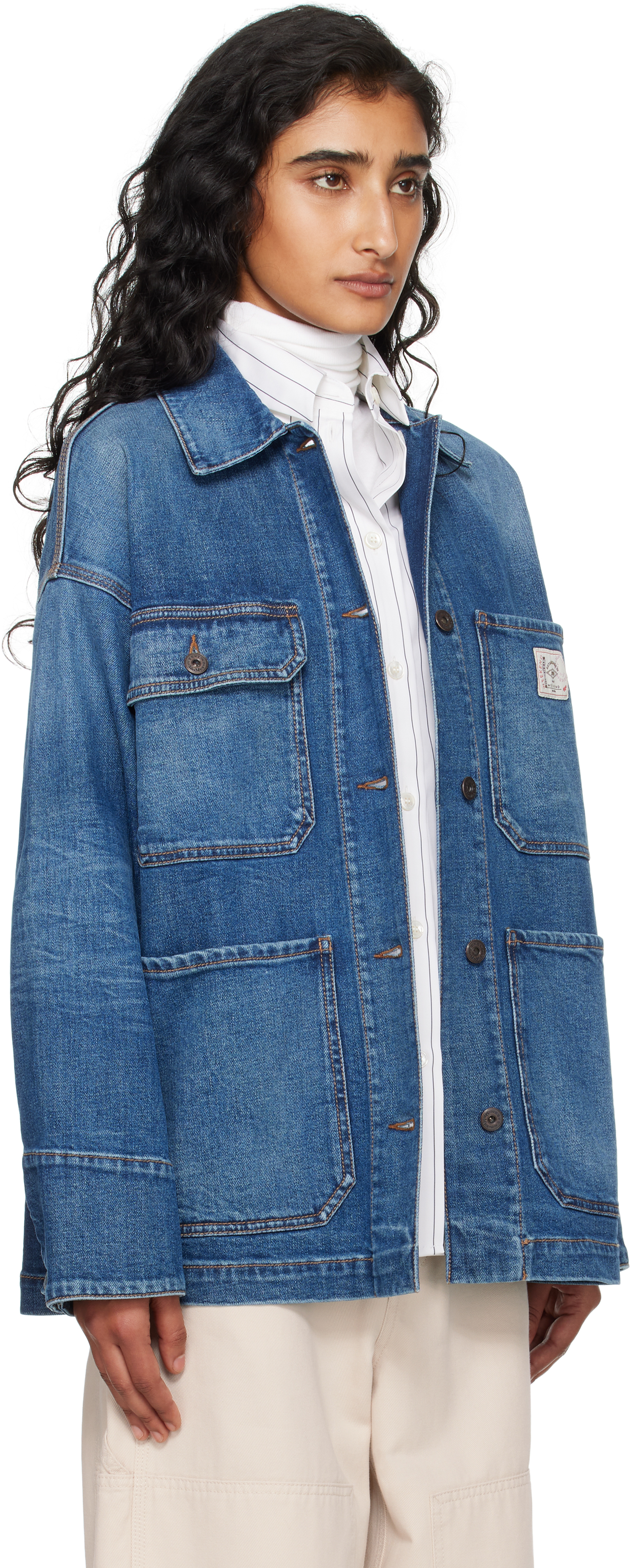 Weekend Max Mara Blue Aligi Denim Jacket In Blue