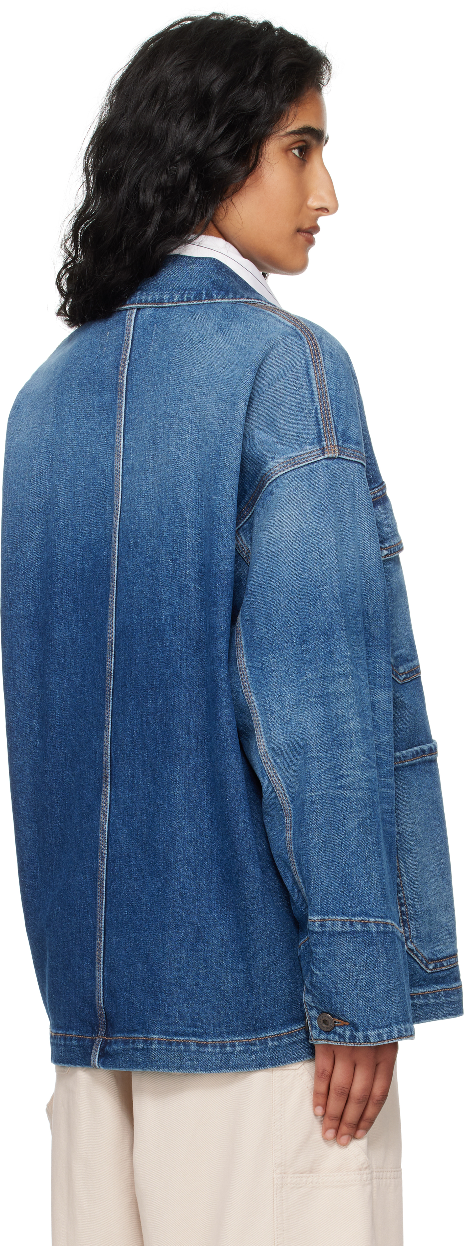Weekend Max Mara Blue Aligi Denim Jacket In Blue