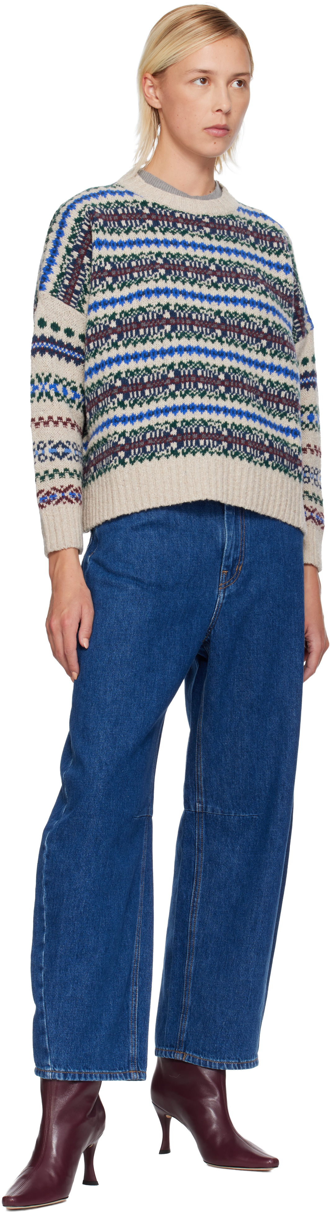Weekend Max Mara Navy Douglas Jeans In Blue