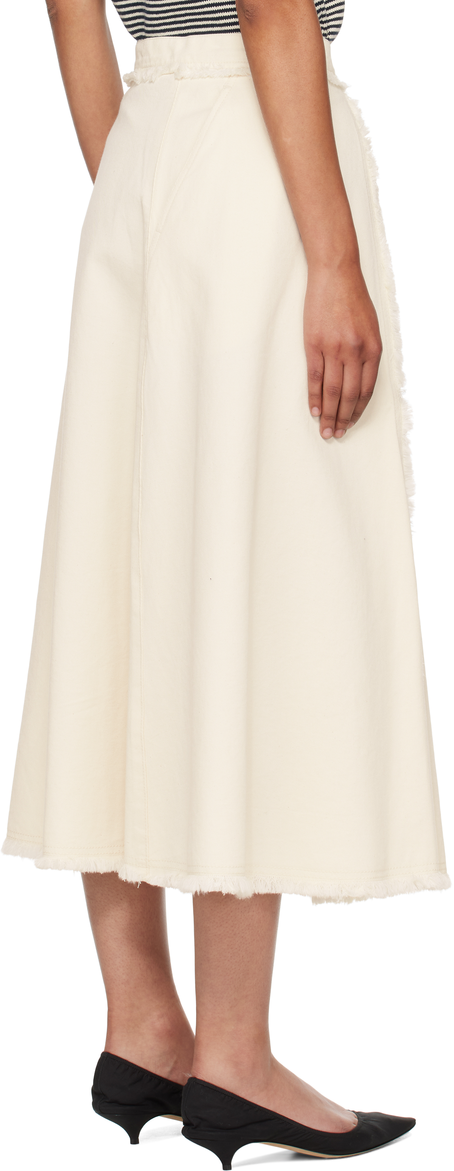 Weekend Max Mara Off-white Alvaro Midi Skirt