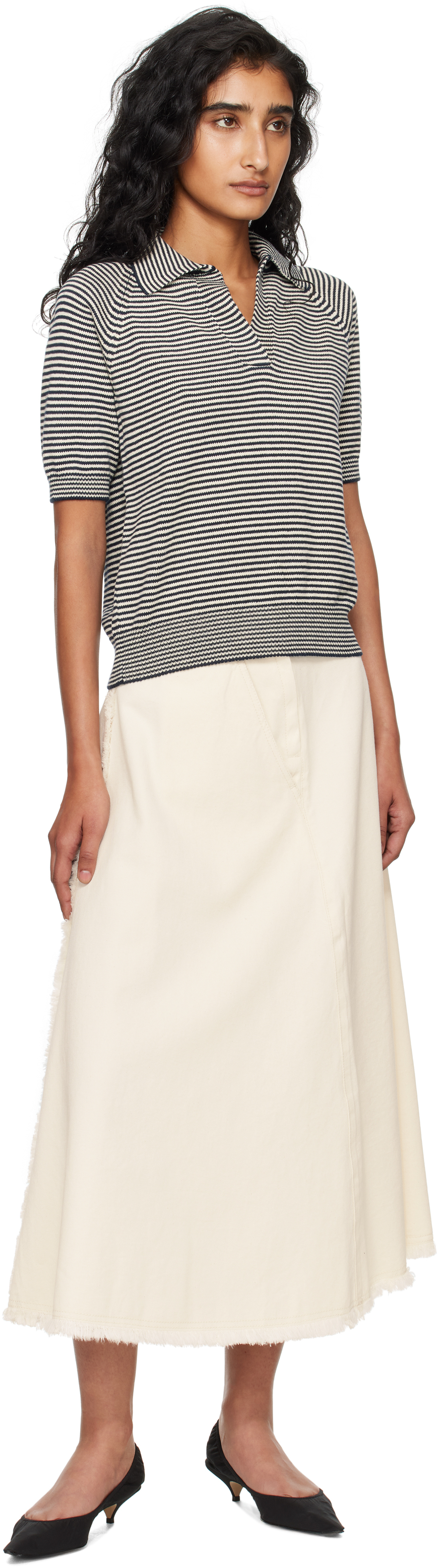 Weekend Max Mara Off-white Alvaro Midi Skirt