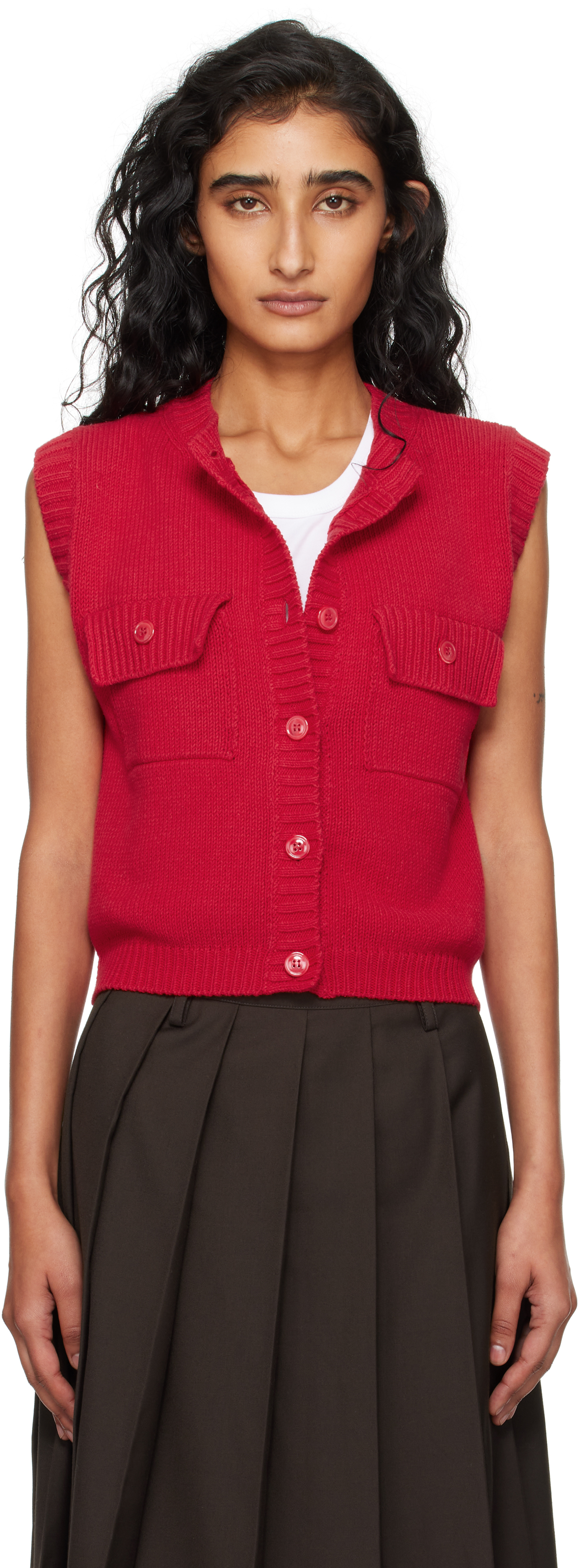 Weekend Max Mara Red Caprara Vest