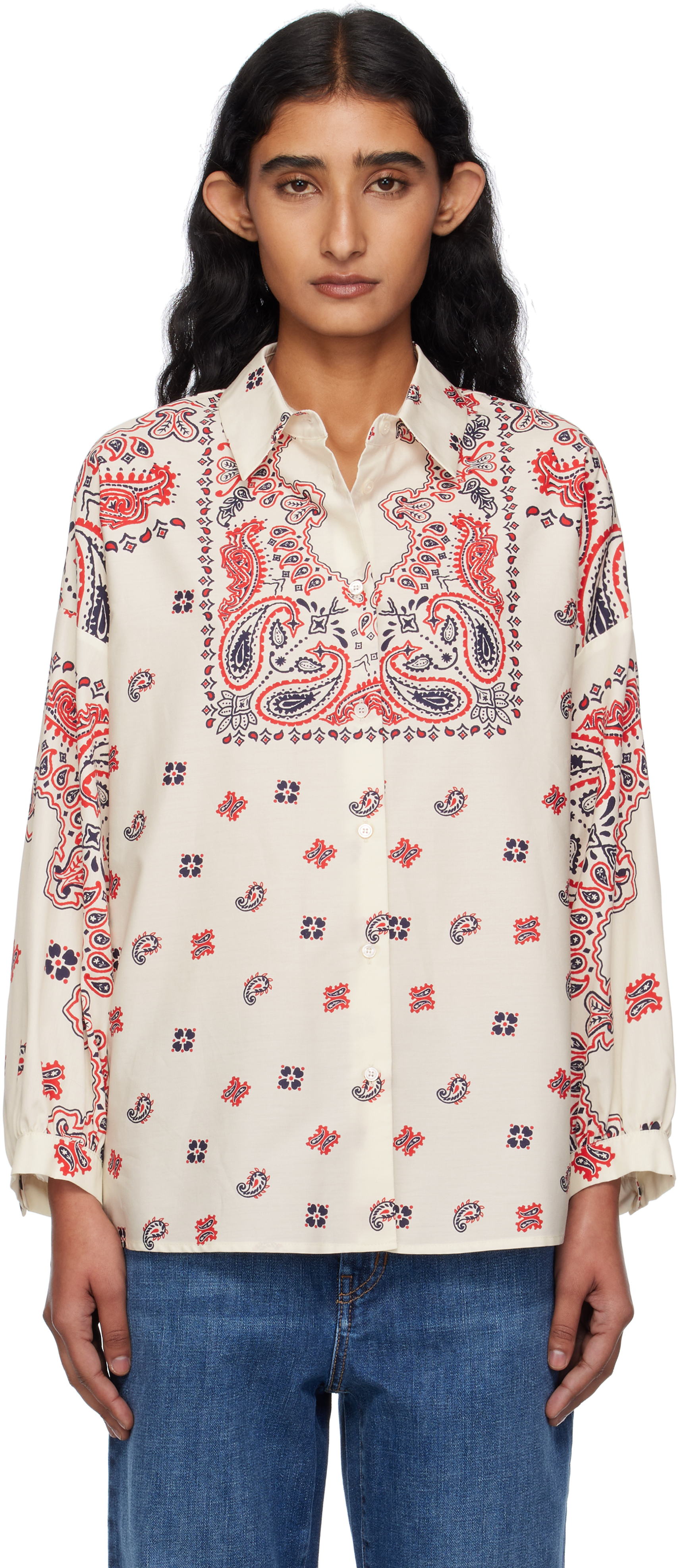 Weekend Max Mara Paisley-print Balloon Sleeve Shirt