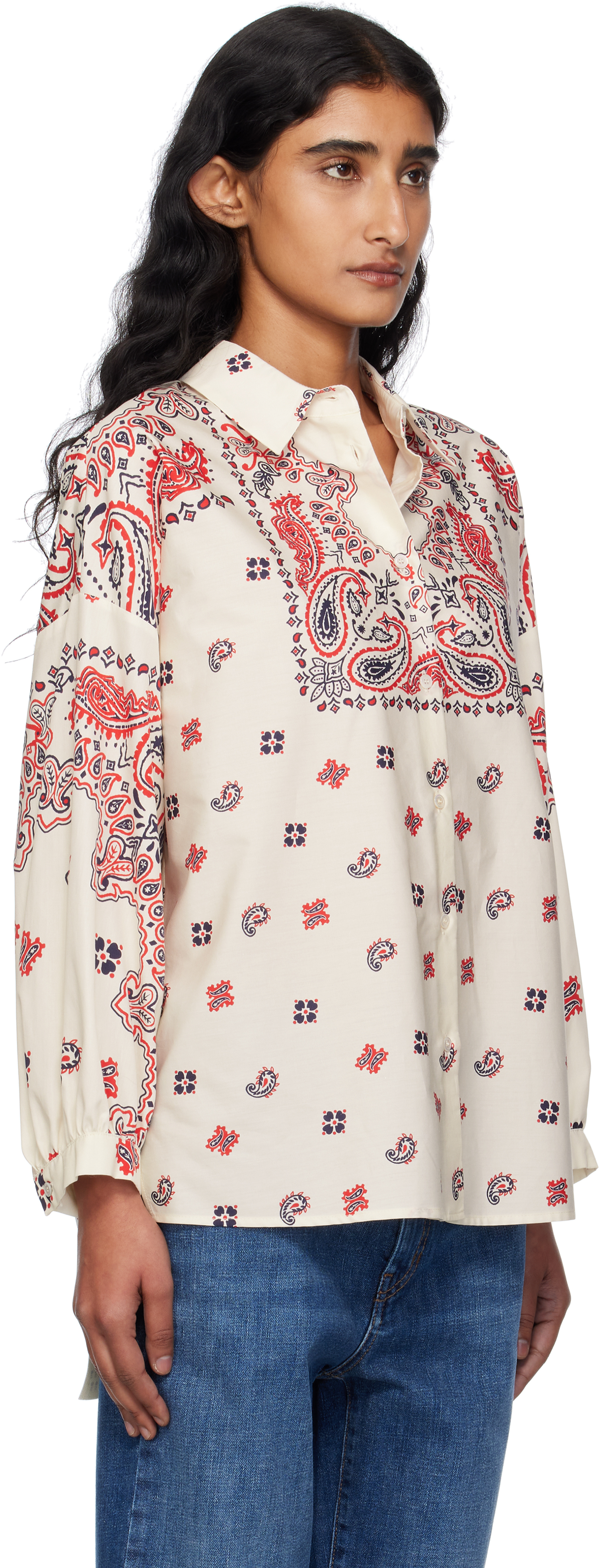 Weekend Max Mara Paisley-print Balloon Sleeve Shirt