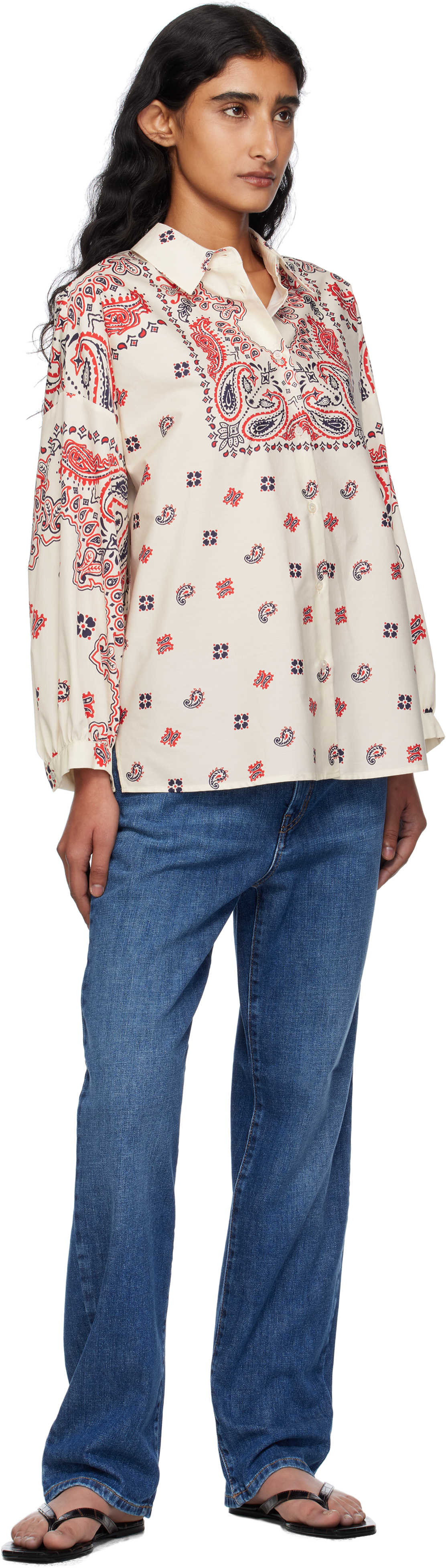 Weekend Max Mara Paisley-print Balloon Sleeve Shirt