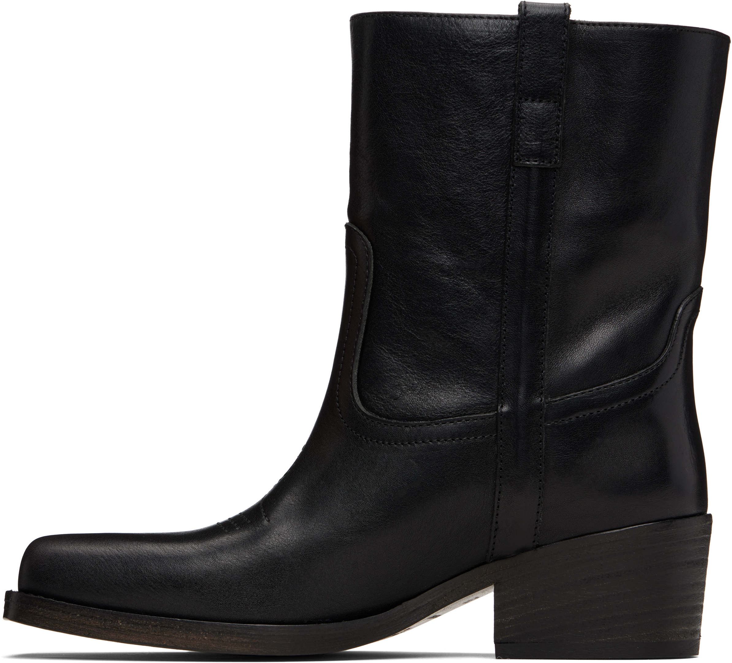 Weekend Max Mara Black Ranch Boots In Black