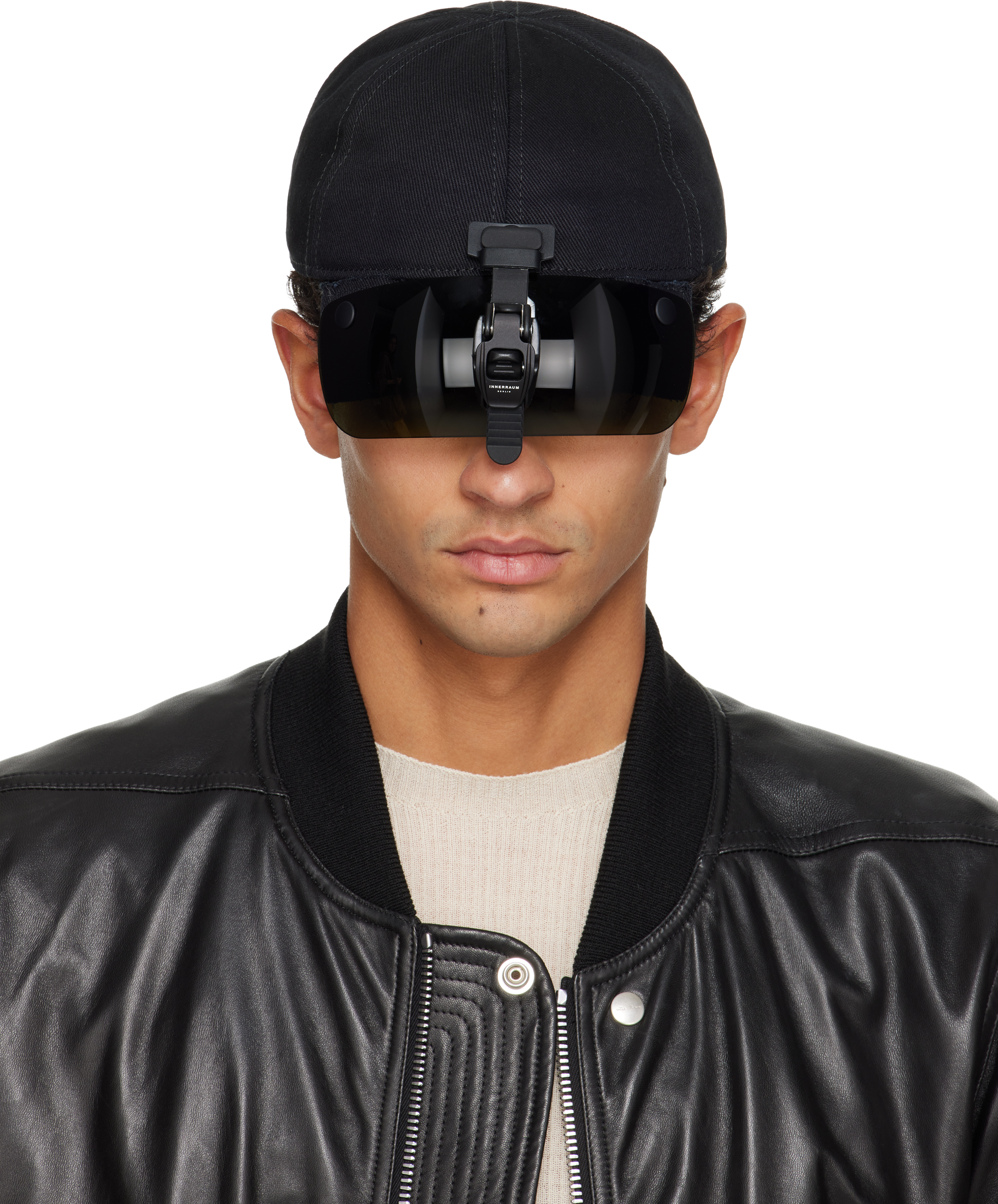 Innerraum Black Object 12 Visor Baseball Cap In Black