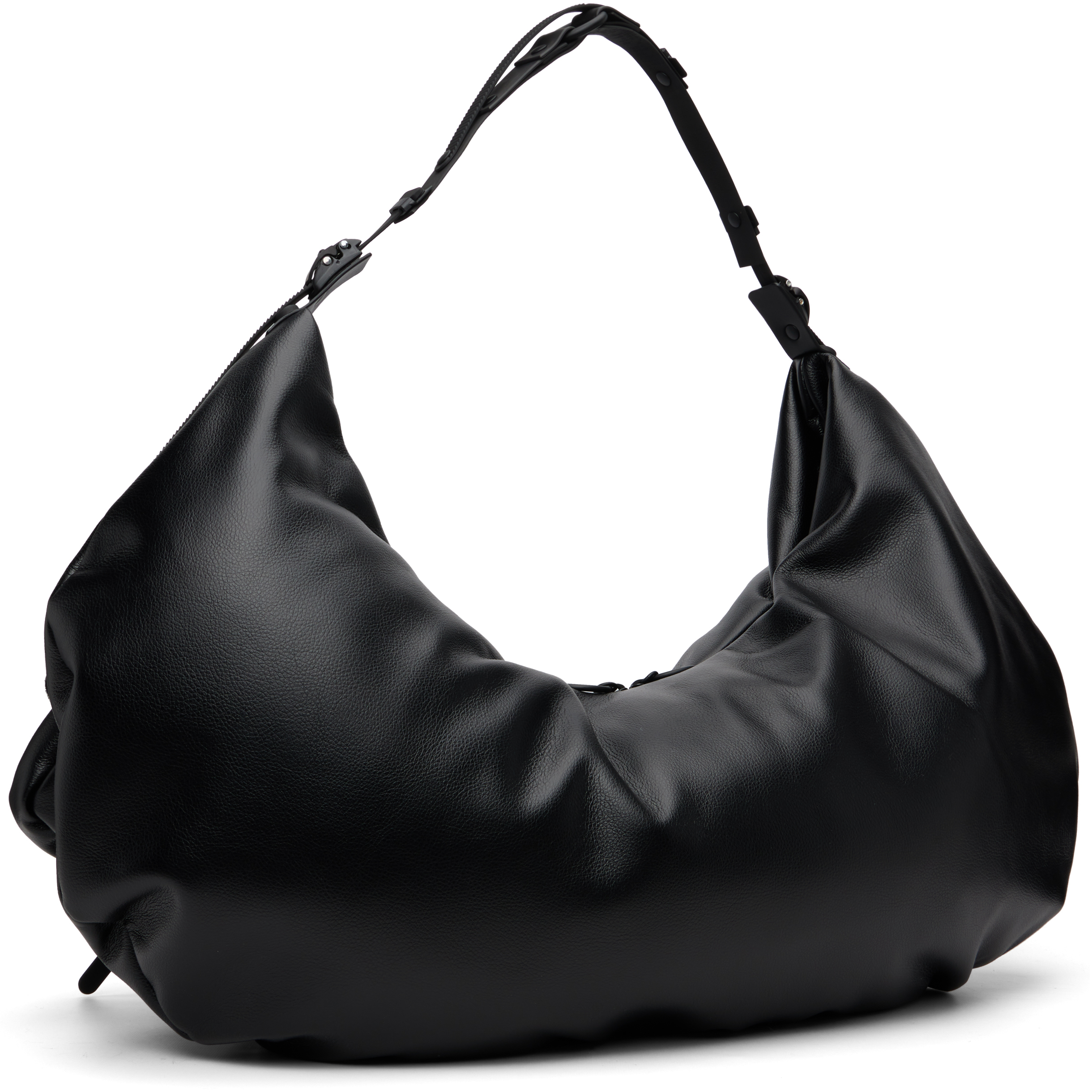 Innerraum Black Object Hm4 Xxl Half Moon Bag In Black
