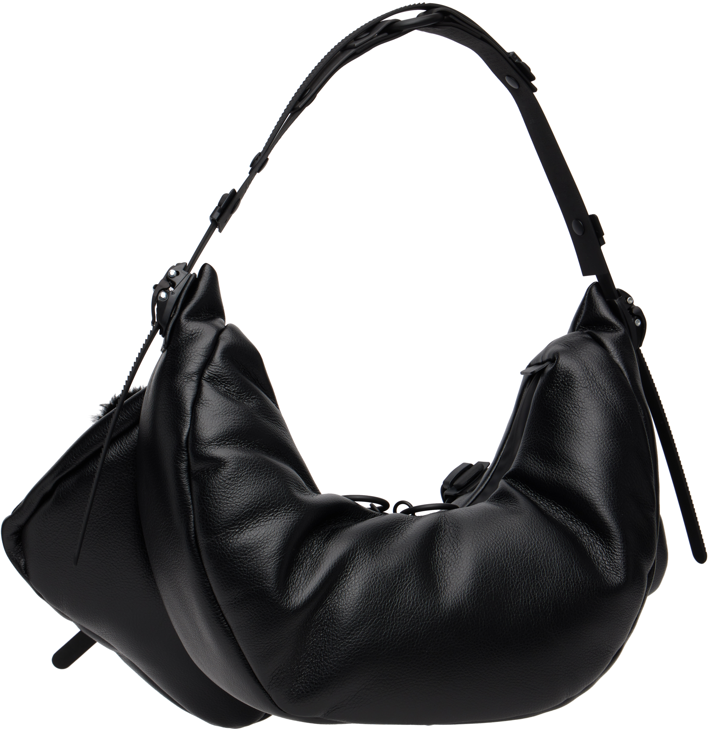 Innerraum Black Object Hm2 Small Half Moon Bag In Black
