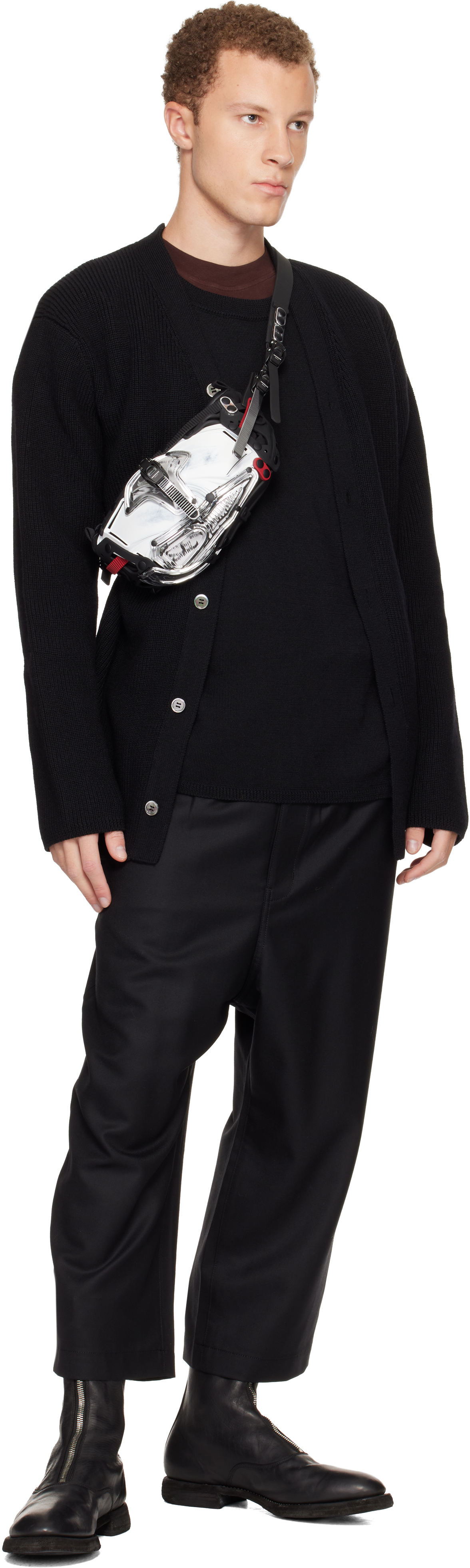 Innerraum White Patchwork Object I30 Crossbody Bag In Multi