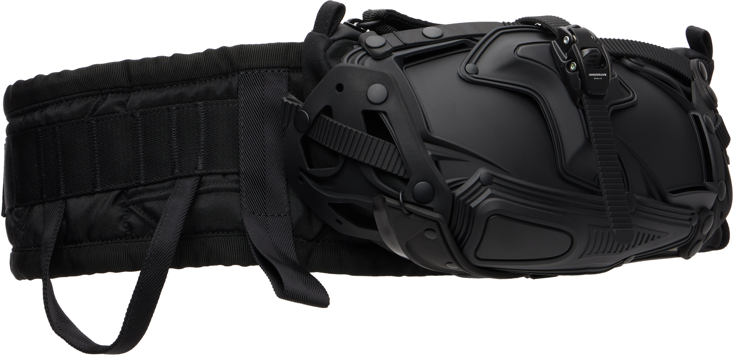 Innerraum Black Matt Object I30 Crossbody Bag In Black