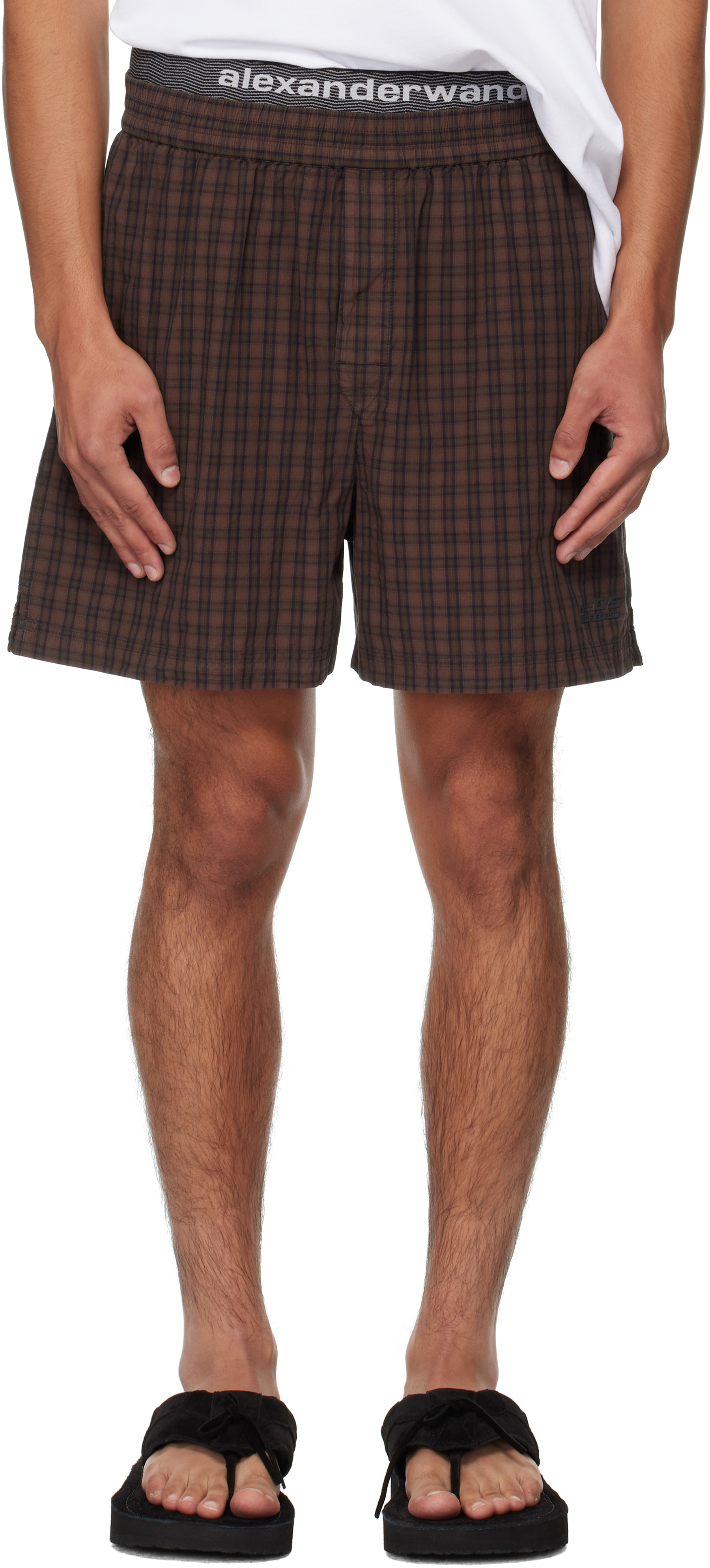 Alexander Wang】Pre-Styled ミッドライズ ショーツ ジーンズ