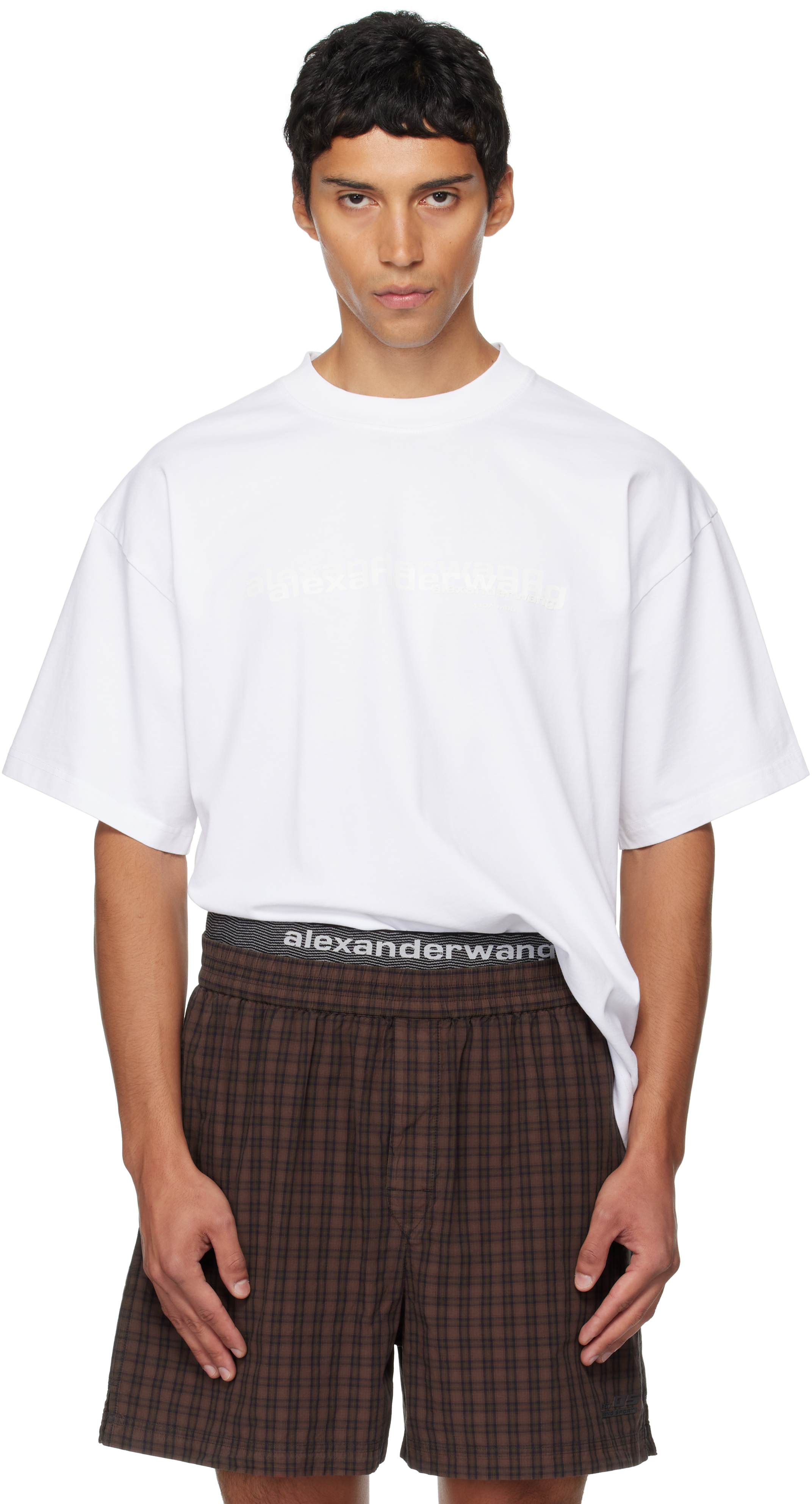 Alexander Wang White Short Sleeve T-shirt In White