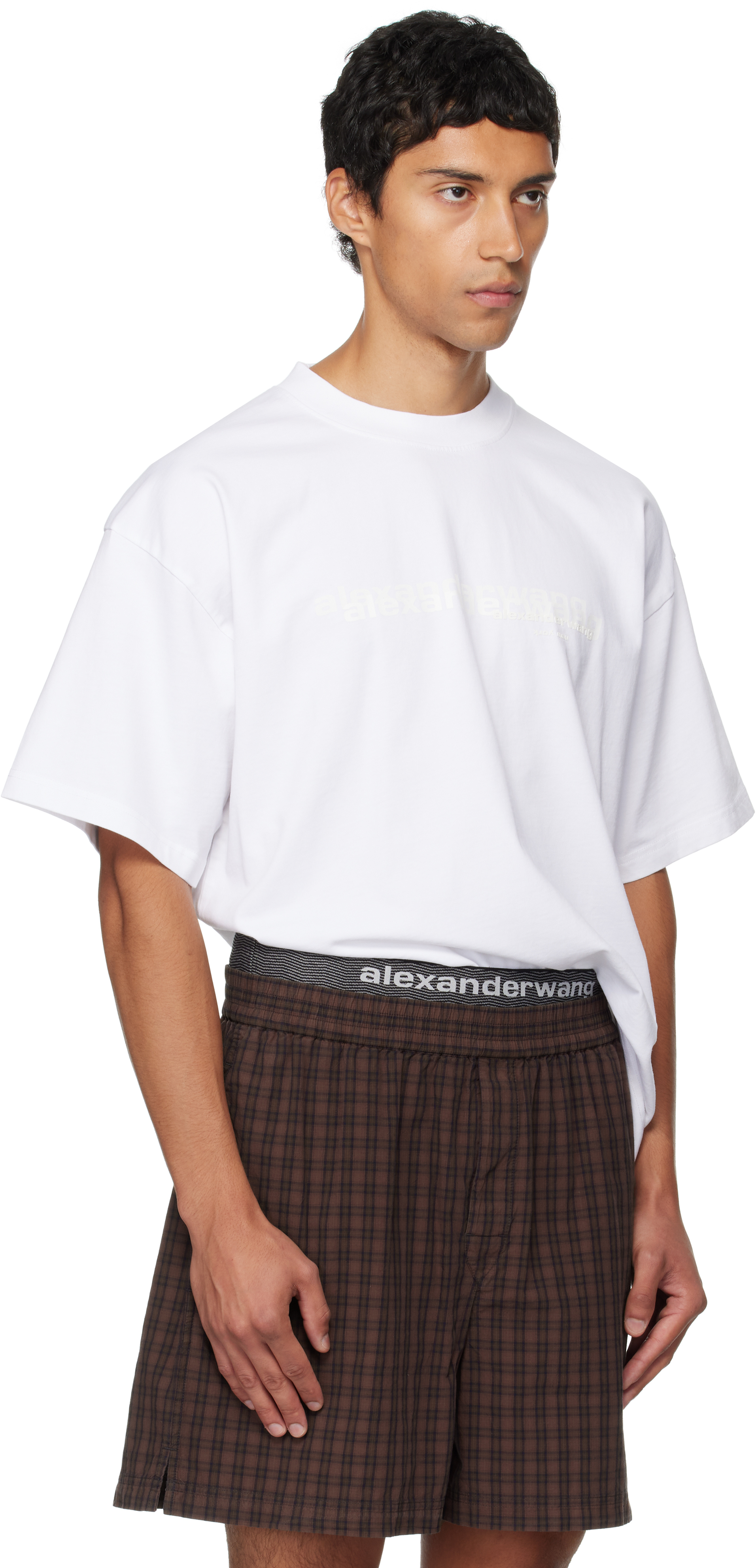 Alexander Wang White Short Sleeve T-shirt In White