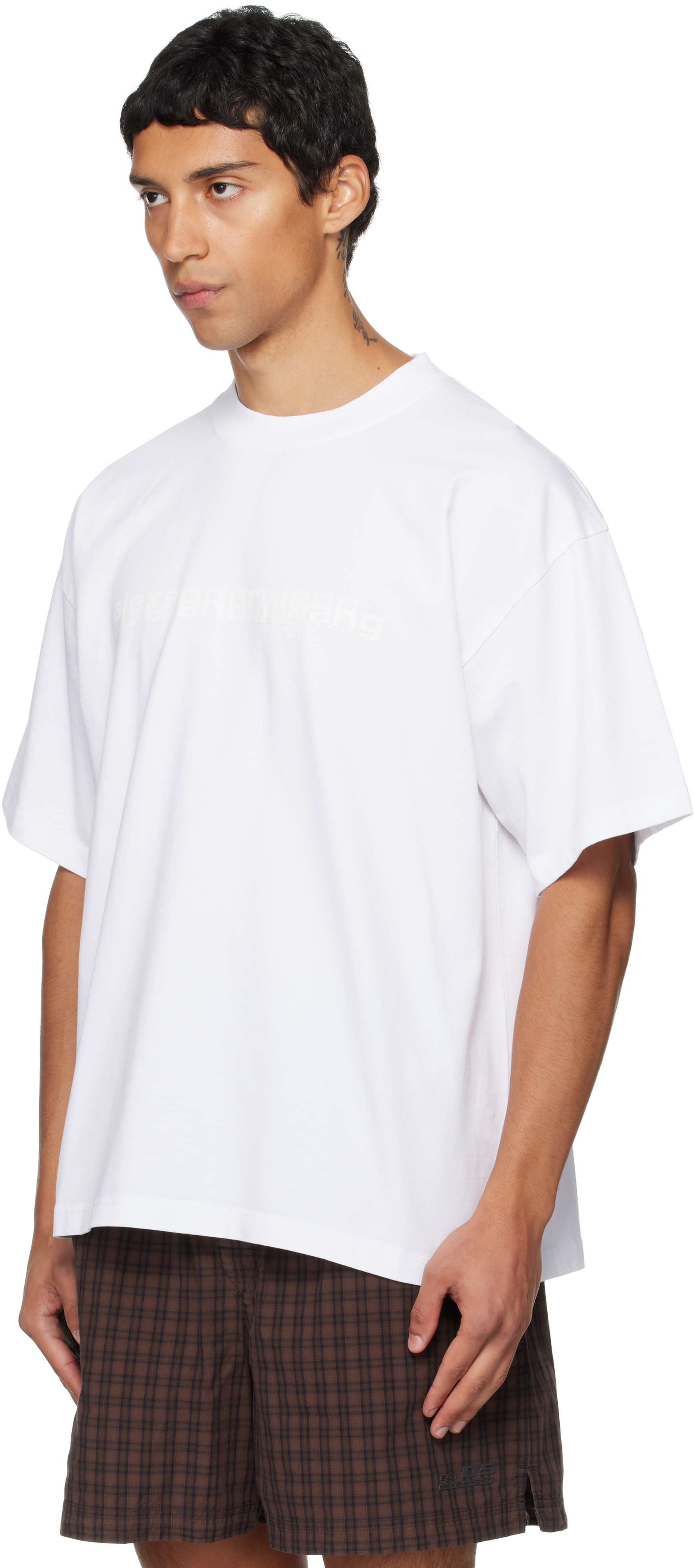 Alexander Wang White Short Sleeve T-shirt In White