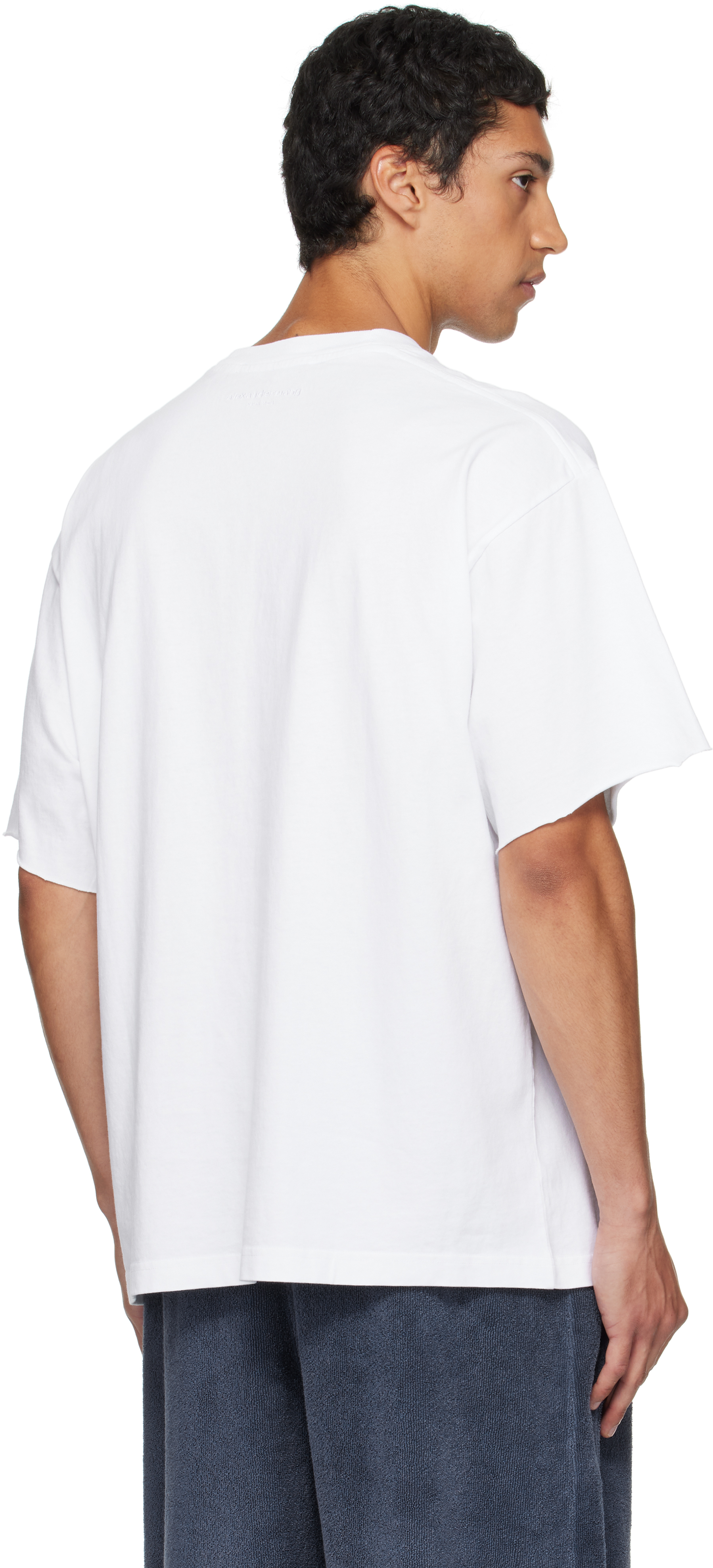 Alexander Wang White Graphic Short Sleeve T-shirt In White
