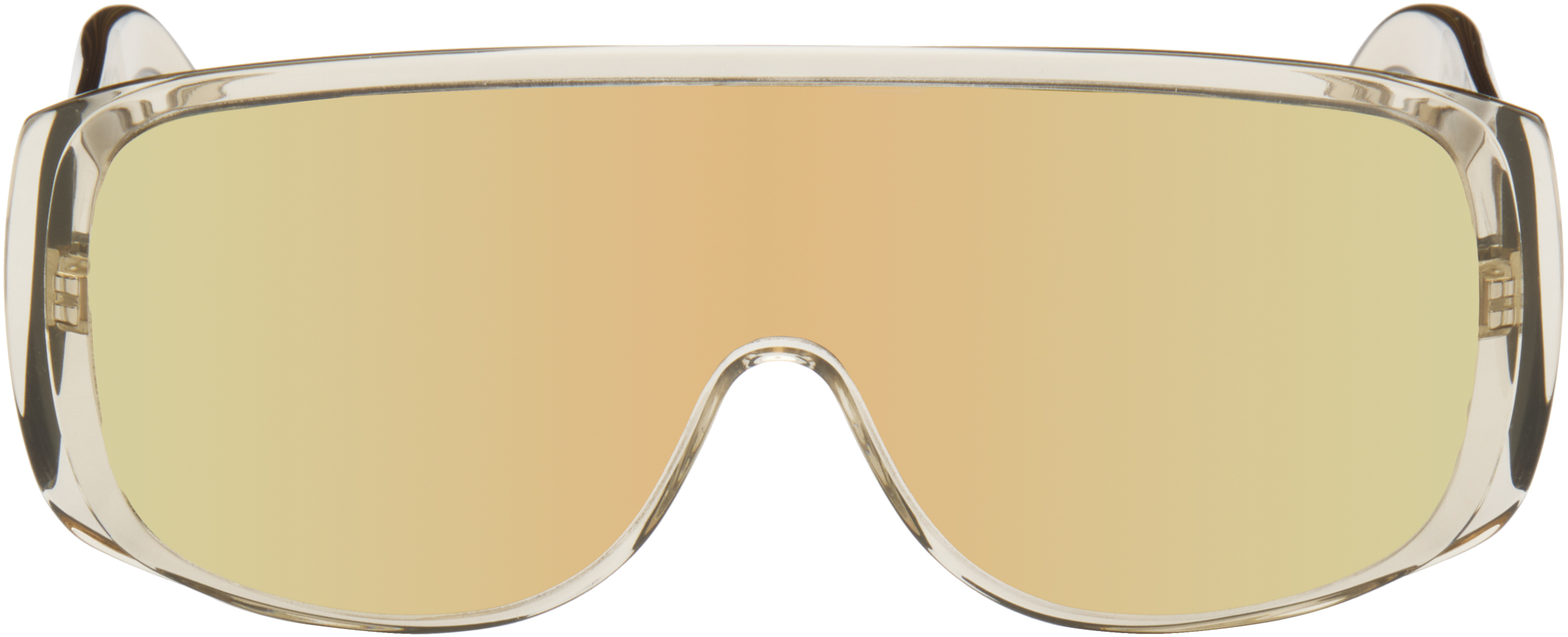 MM6 Maison Margiela: Yellow Mask Sunglasses | SSENSE