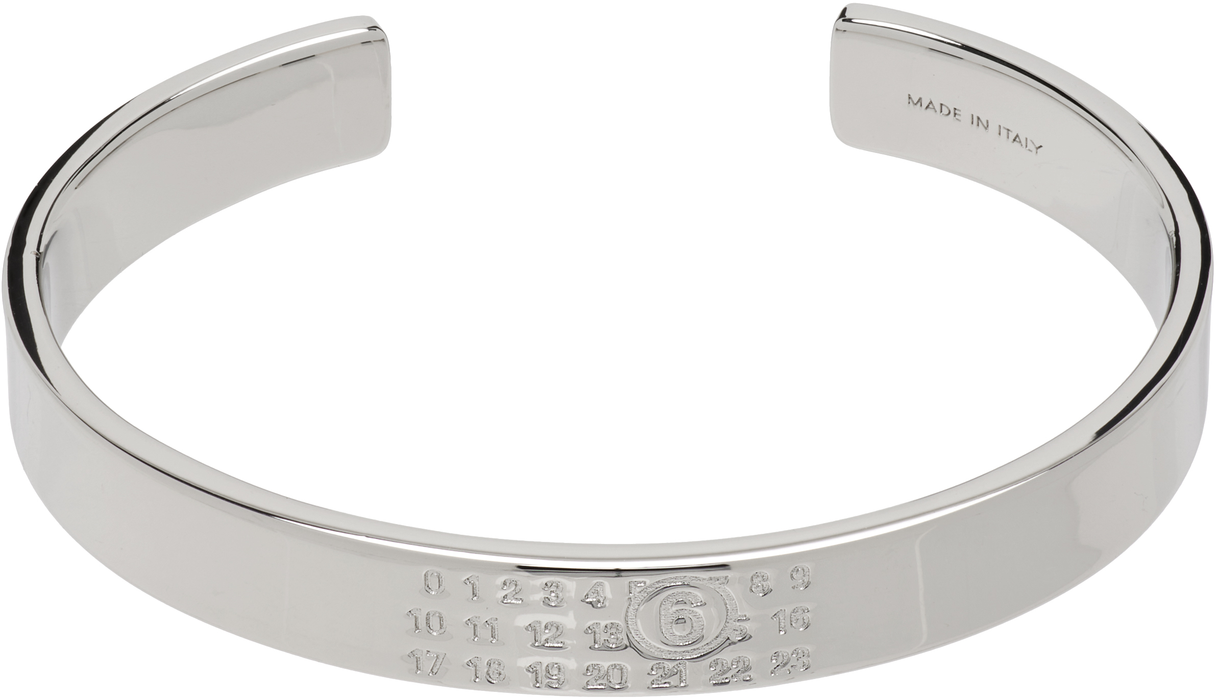 アクセサリー Maison Margiela MM6 Logo Cuff Bracelet MM6 Maison Margiela: Logo Cuff Bracelet | SSENSE