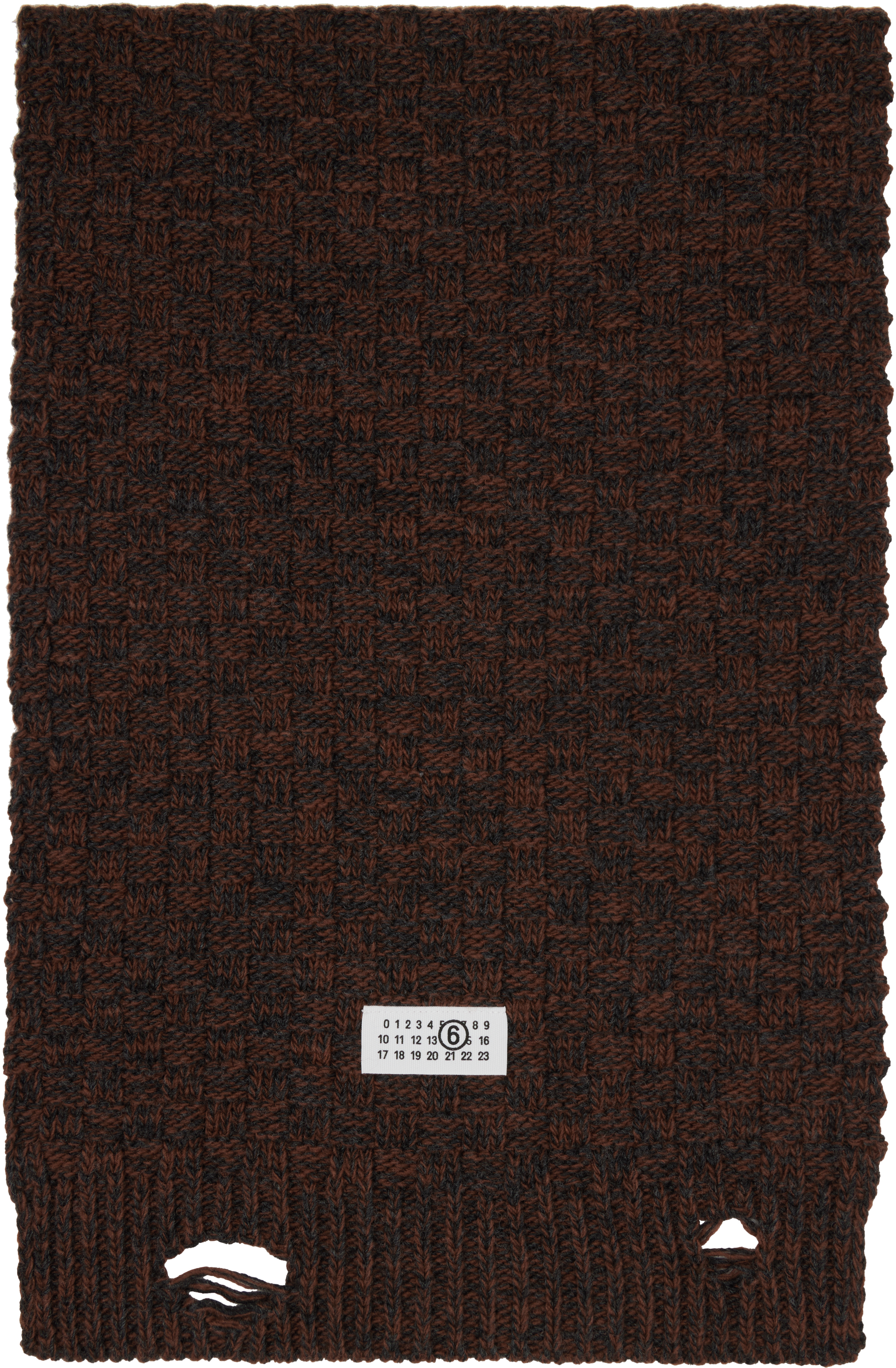 Brown Distressed Scarf