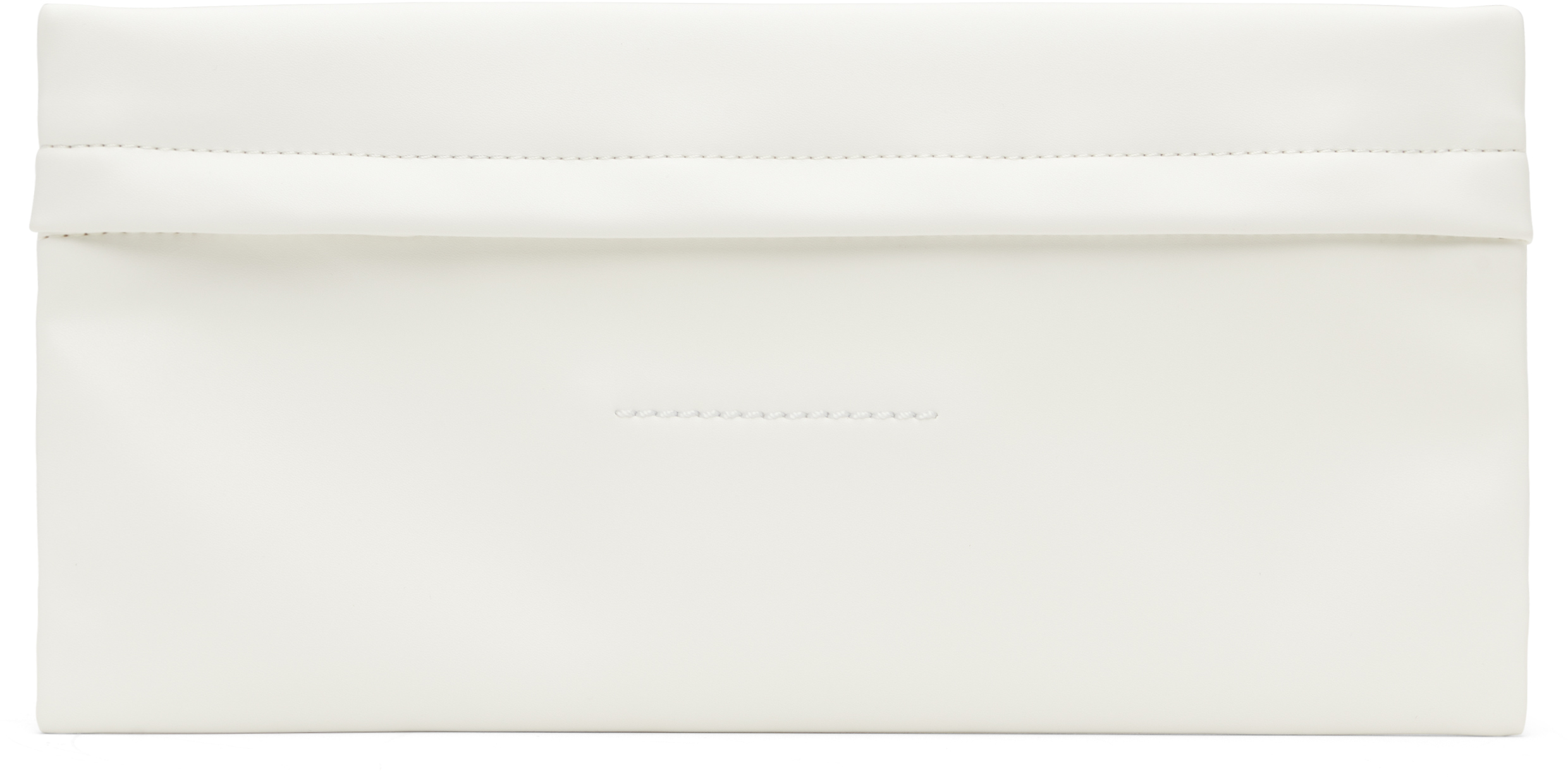 MM6 Maison Margielaのホワイト Numeric Label クラッチバッグがセール中