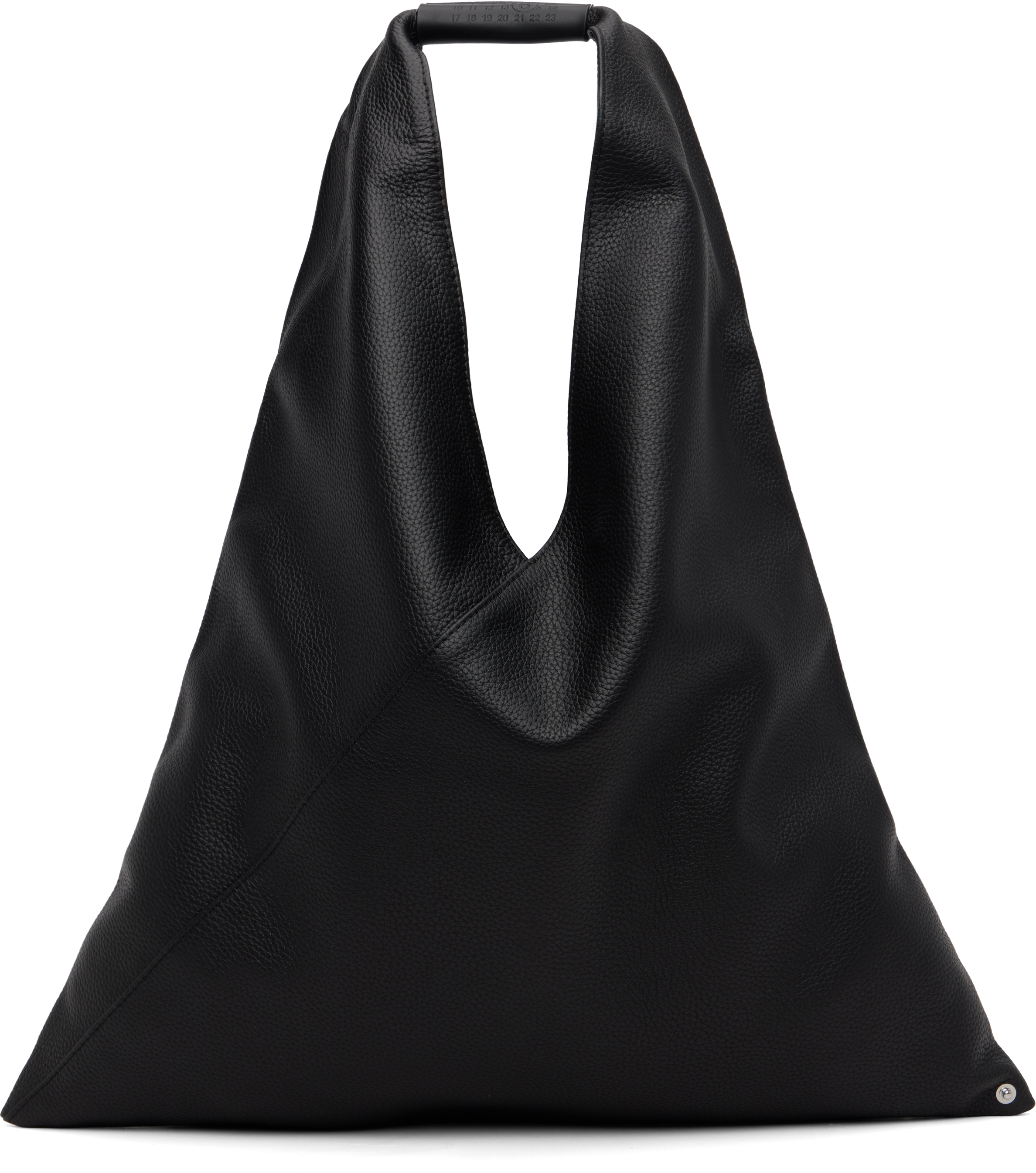 MM6 Maison Margielaのブラック クラシック トライアングルバッグが