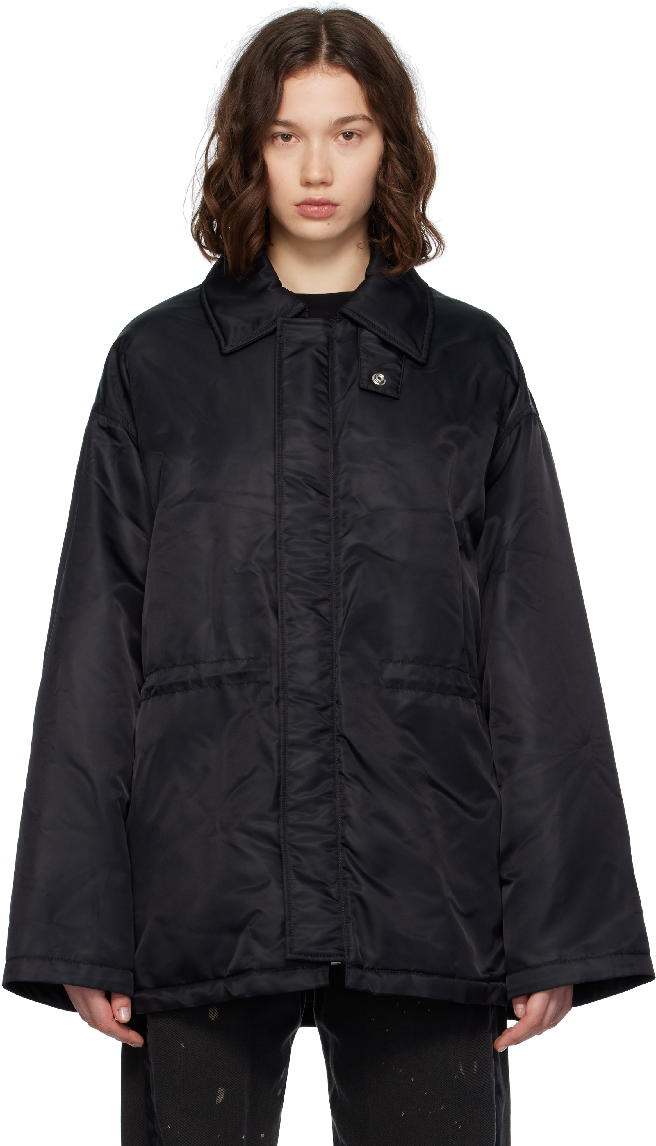 Black Nylon Sports Jacket