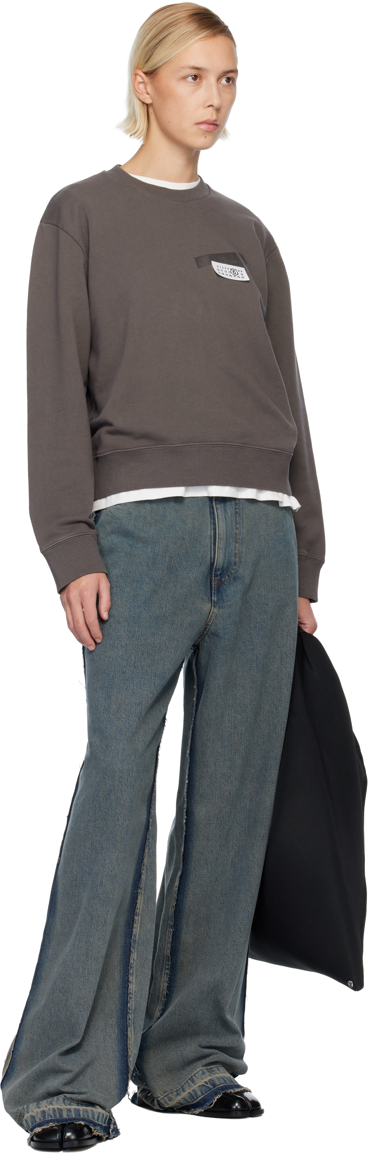 Mm6 Maison Margiela Blue Mid-weight 5 Pockets Jeans In Blue