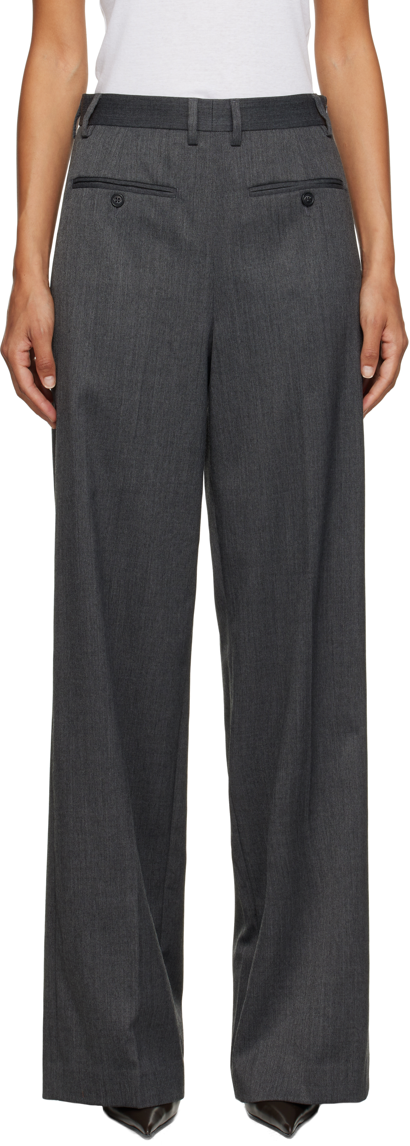 MM6 Maison Margielaのグレー テーラードパンツがセール中