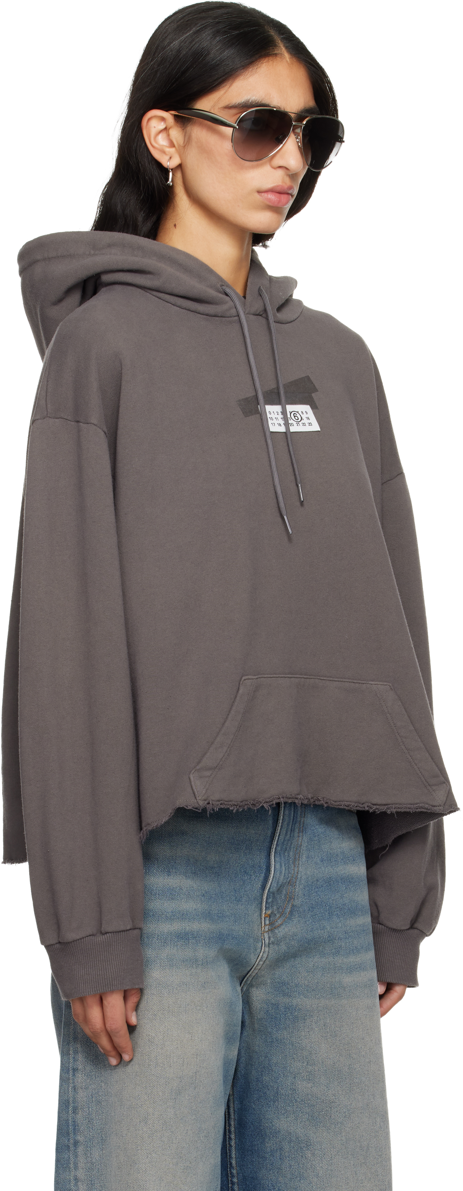 Mm6 Maison Margiela Taupe Relaxed Hoodie In Brown