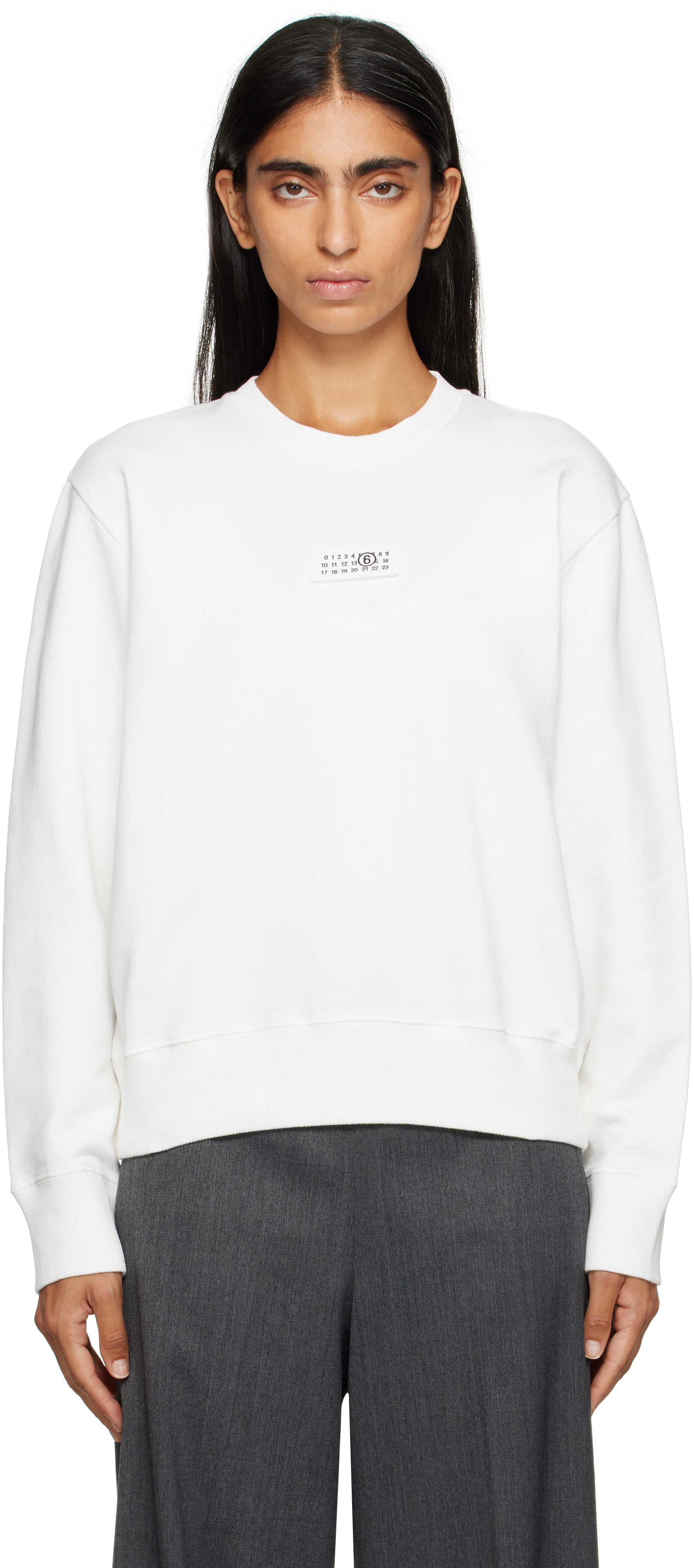 MM6 Maison Margiela ウール混紡 デボス ニット フーディ Mm6 Maison Margiela for Women FW25 Collection | SSENSE