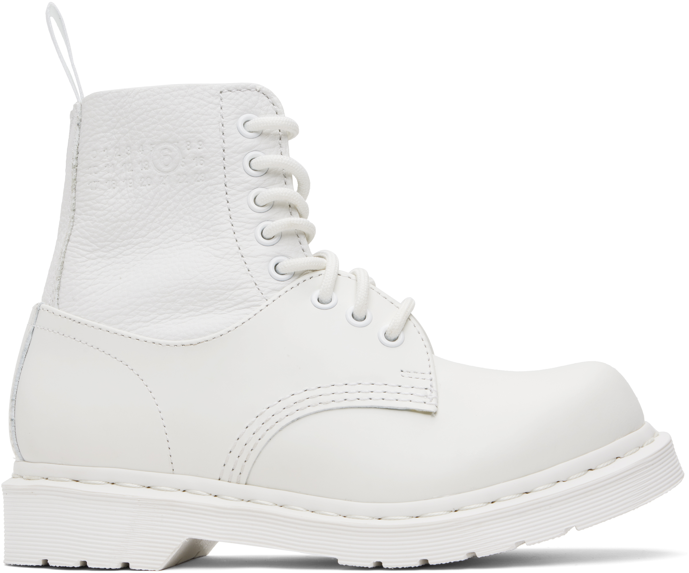 White Dr. Martens Edition 1460 Twist Boots