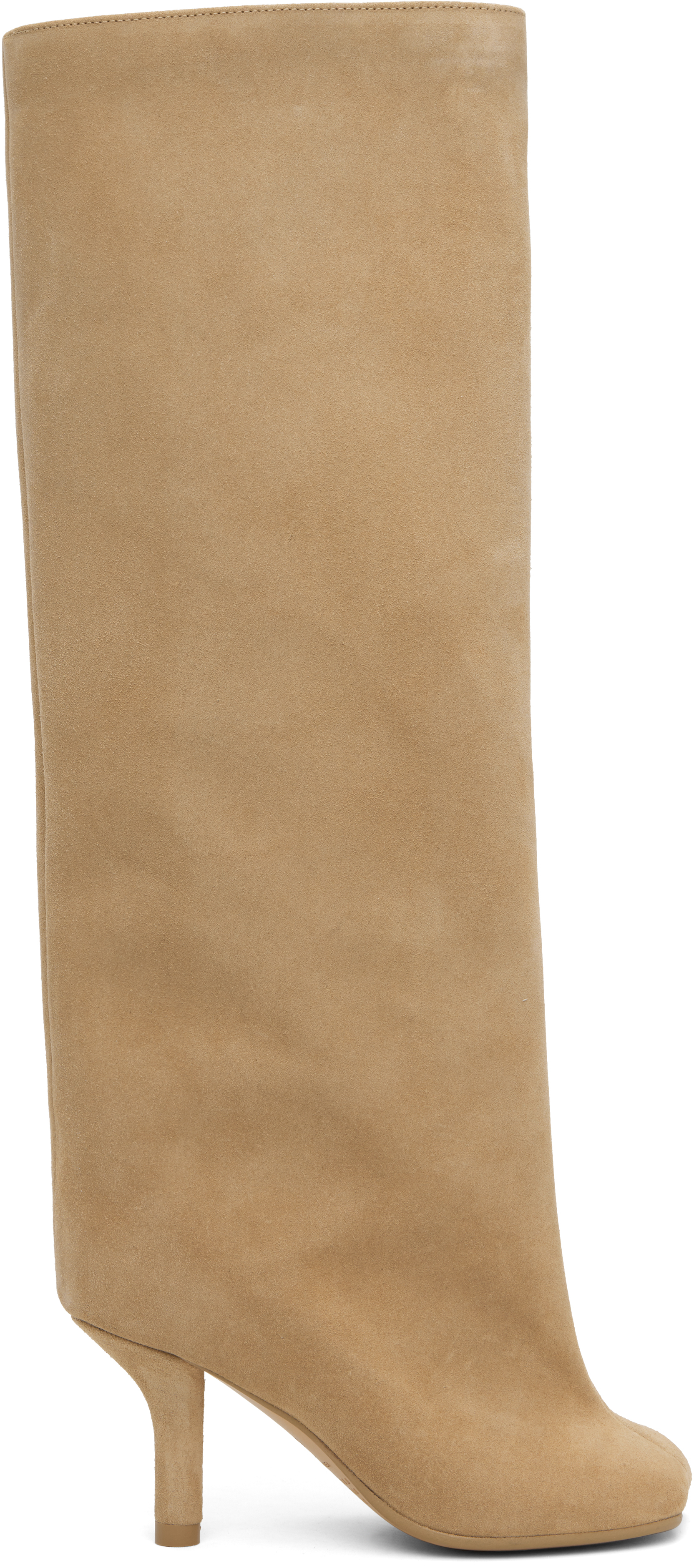 Tan Anatomic Slip-On Suede Tall Boots