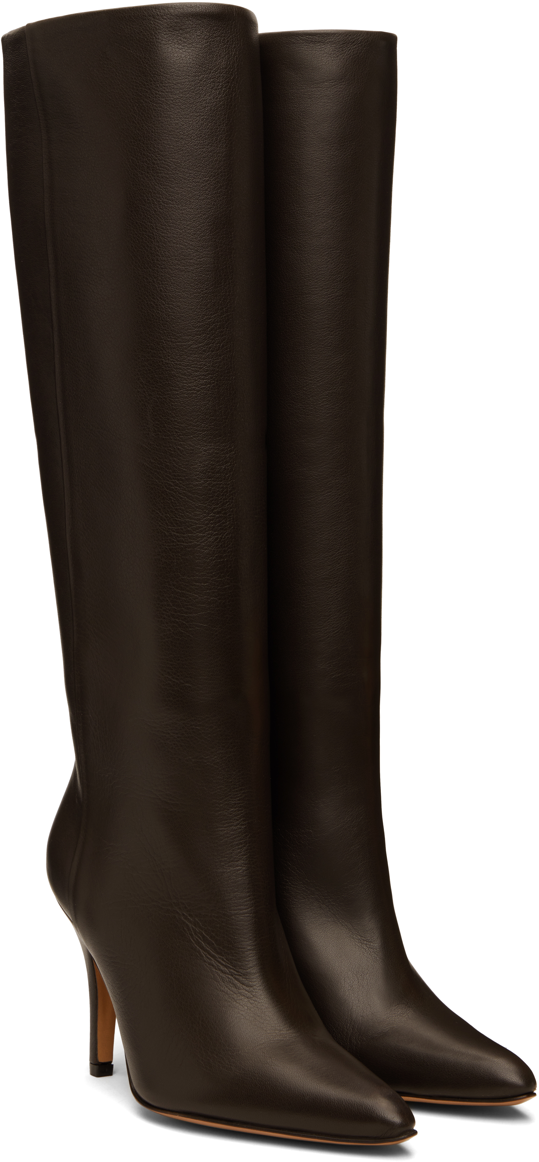 Mm6 Maison Margiela Brown Architype Knee High Tall Boots