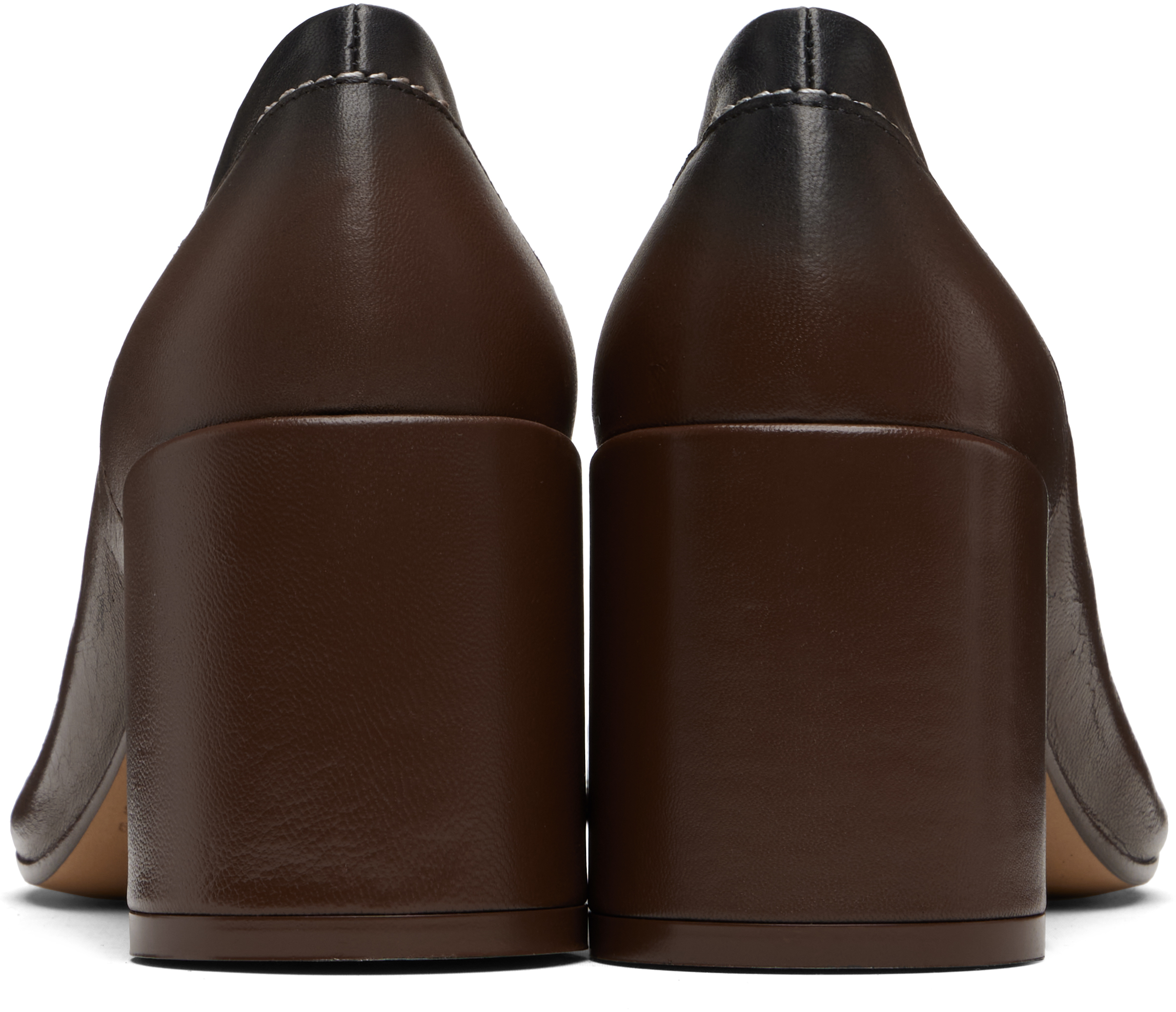 Mm6 Maison Margiela Décolleté "anatomic" In Brown