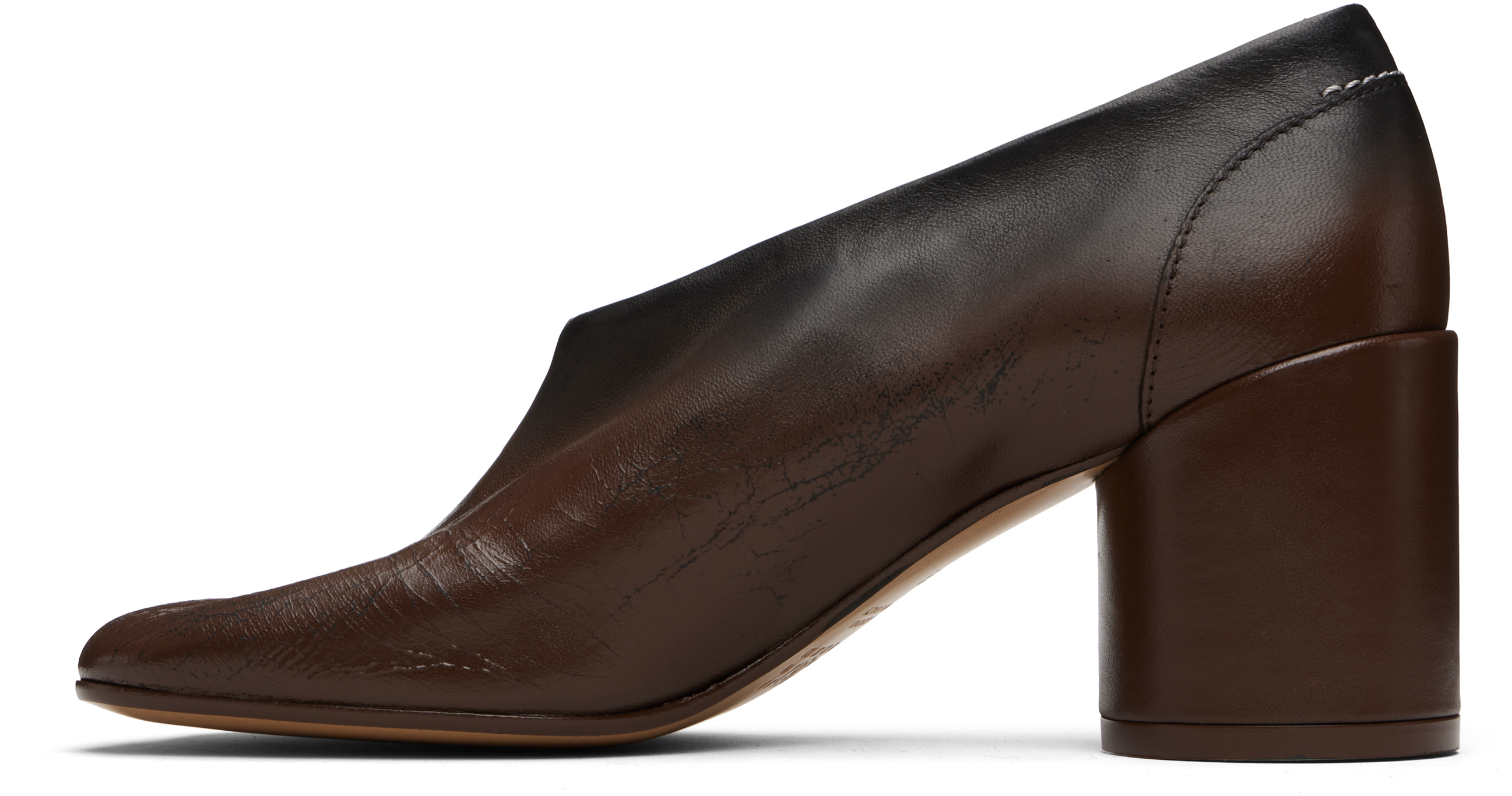 Mm6 Maison Margiela Décolleté "anatomic" In Brown