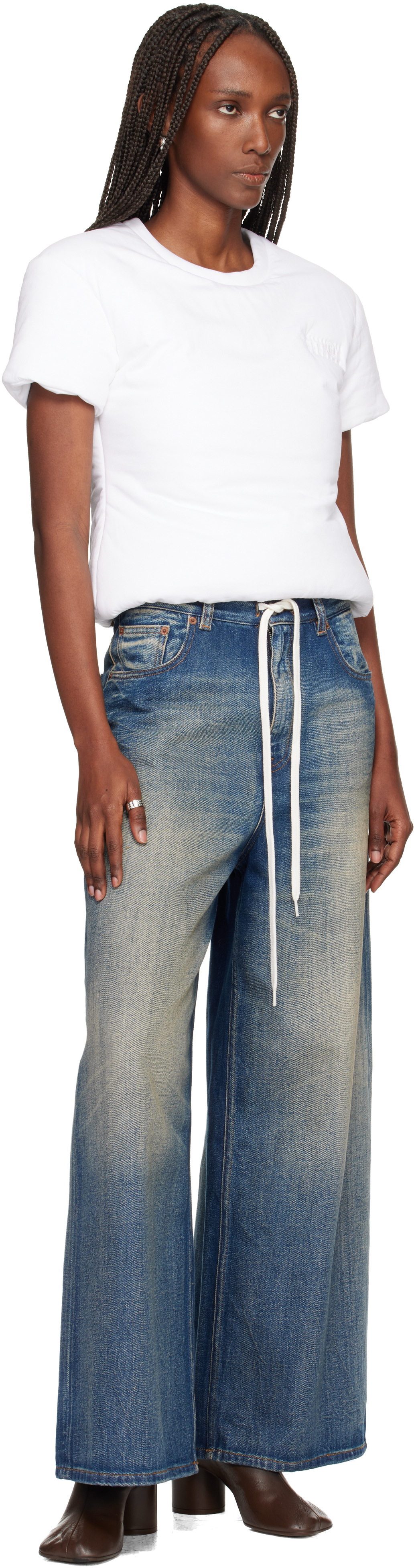 Mm6 Maison Margiela Décolleté "anatomic" In Brown