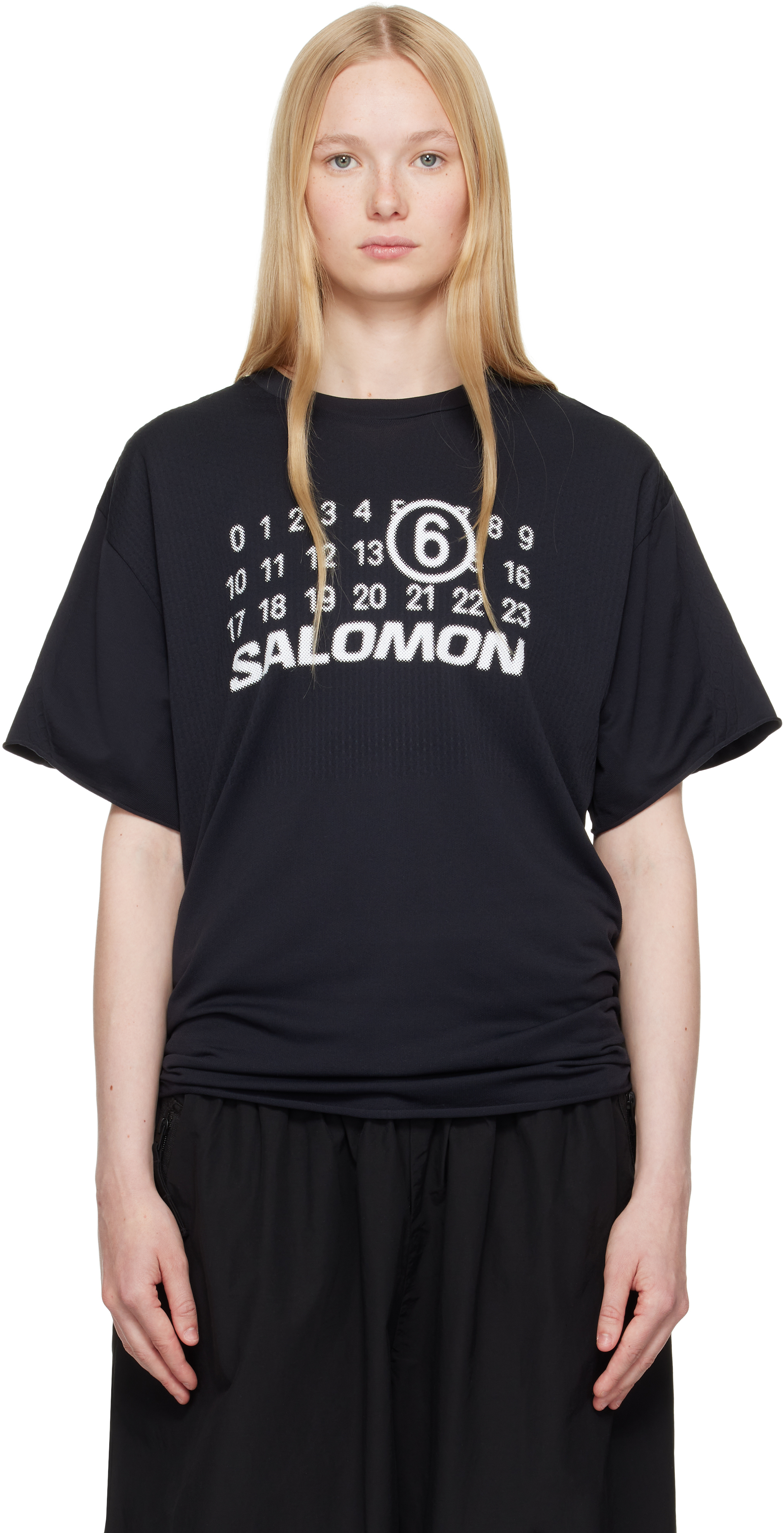 MM6 Maison Margiela フェイクレイヤードフーディトップス
