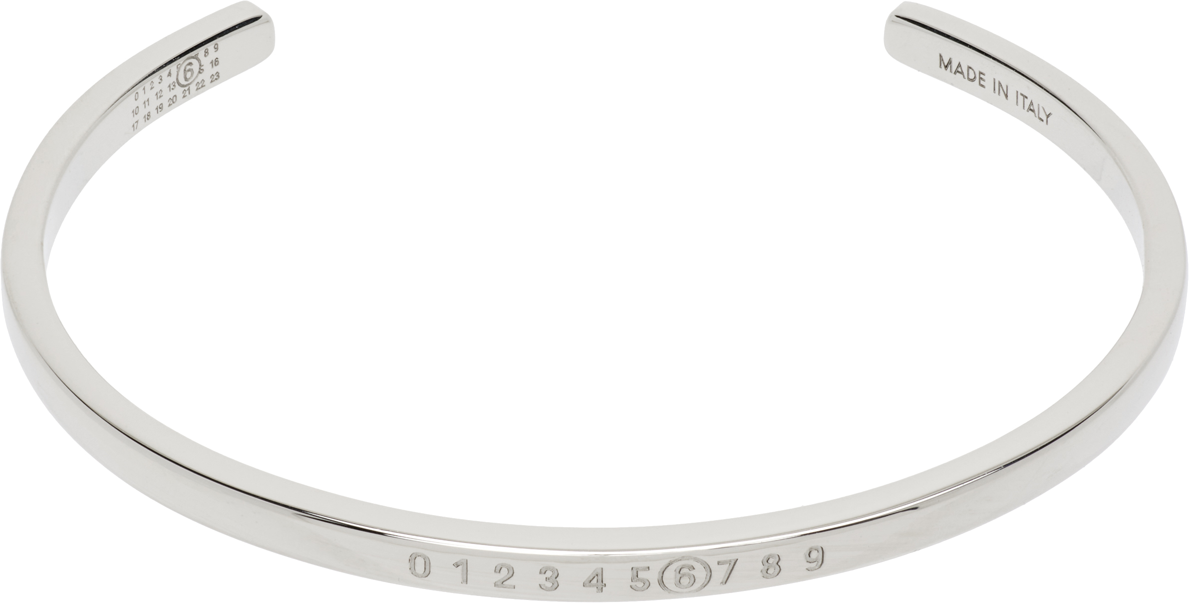 MM6 MAISON MARGIELA Minimal Logo ブレスレット MM6 Maison Margiela: Minimal Logo Bracelet | SSENSE