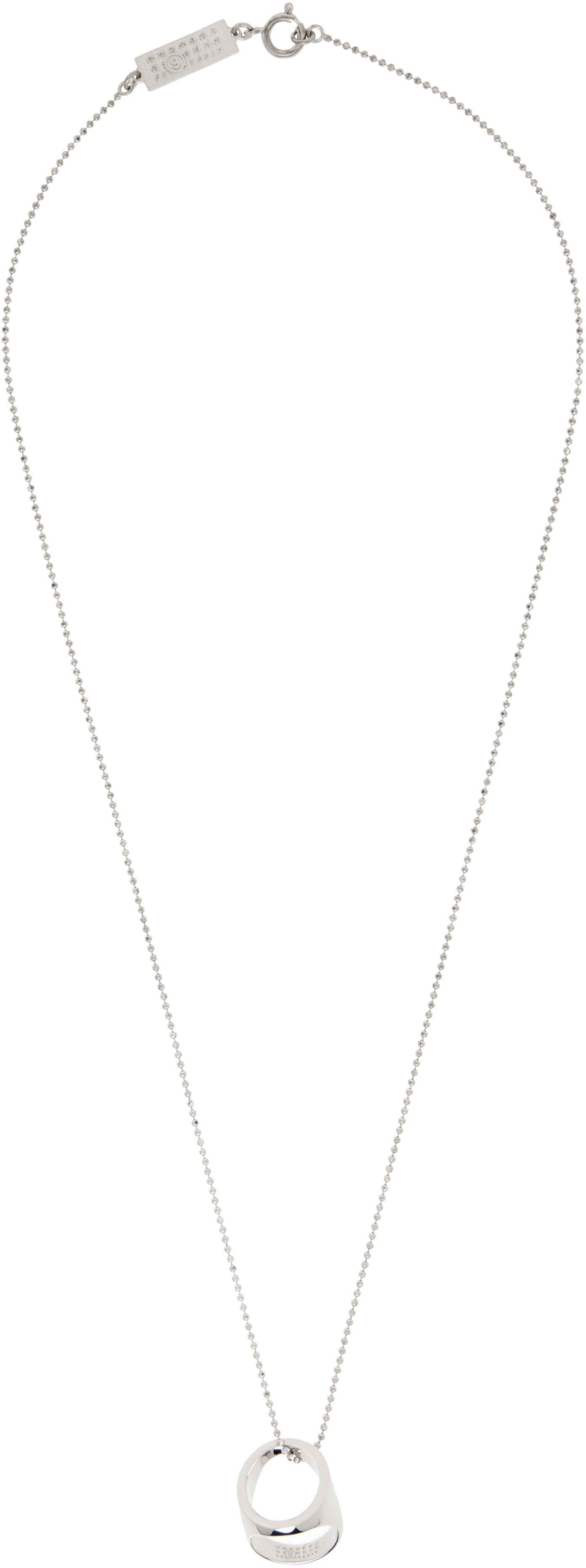 MM6 Maison Margiela: Signet Necklace | SSENSE